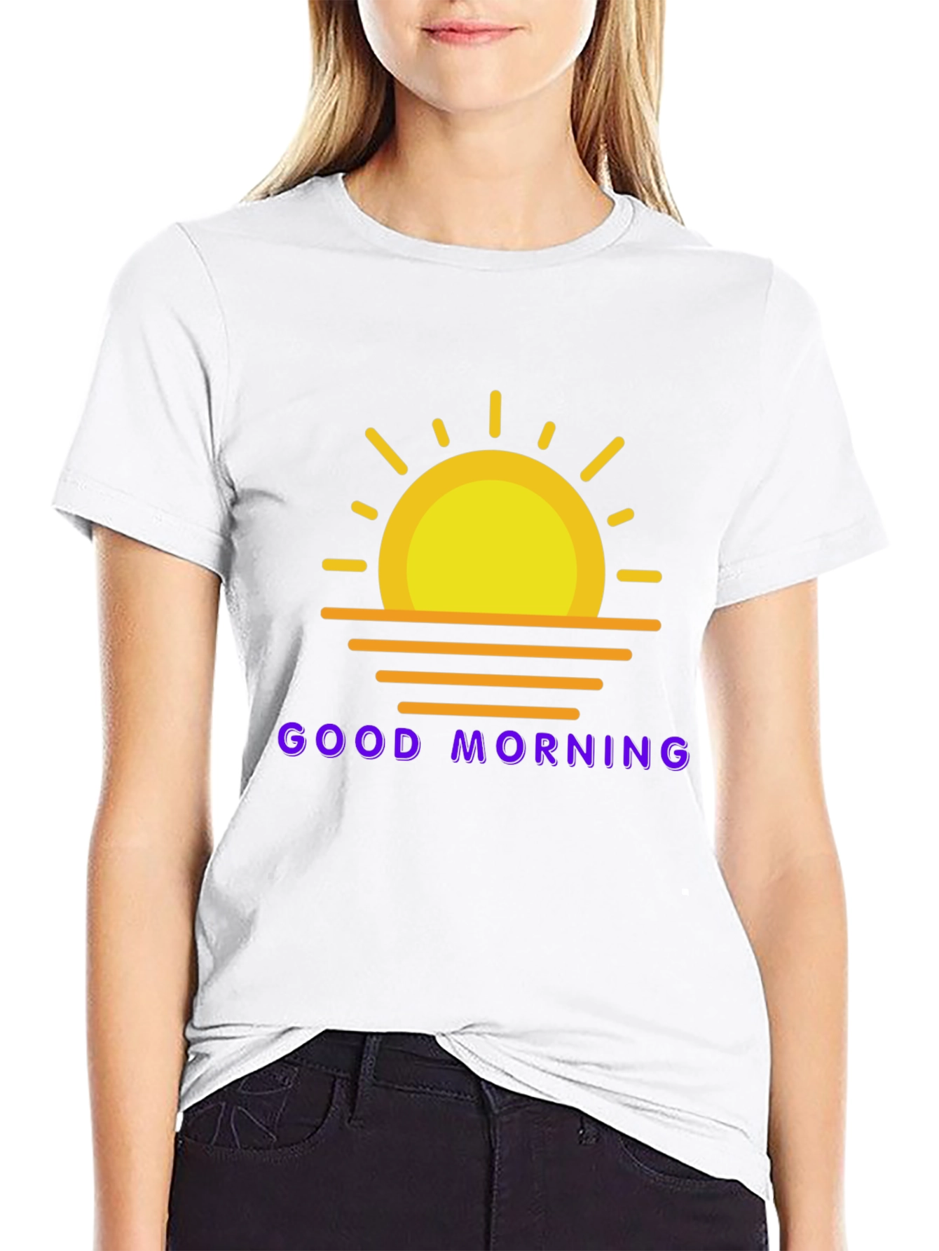 Good Morning Graphic Tee - Black