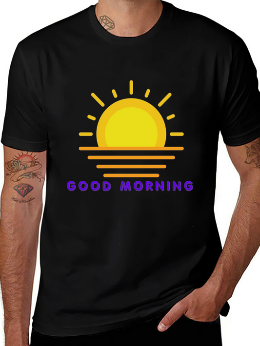 Good Morning Graphic Tee - Black