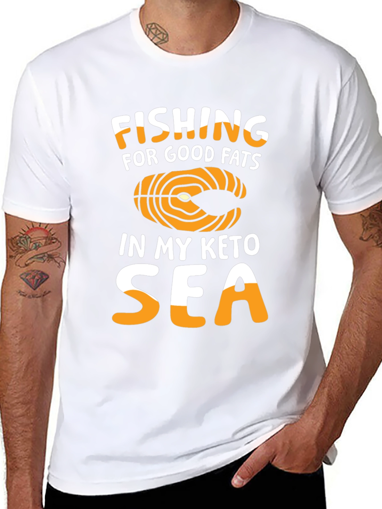Fishing for Good Fats Keto T-Shirt