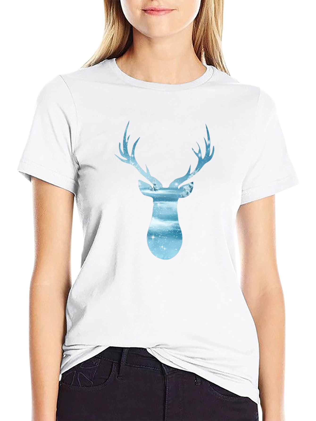 Deer Silhouette Graphic Tee