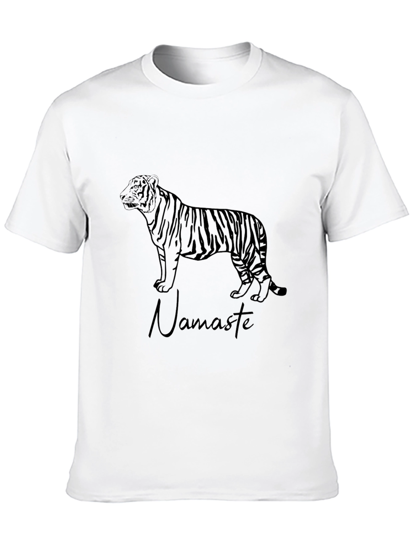Tiger Namaste Black Graphic Tee