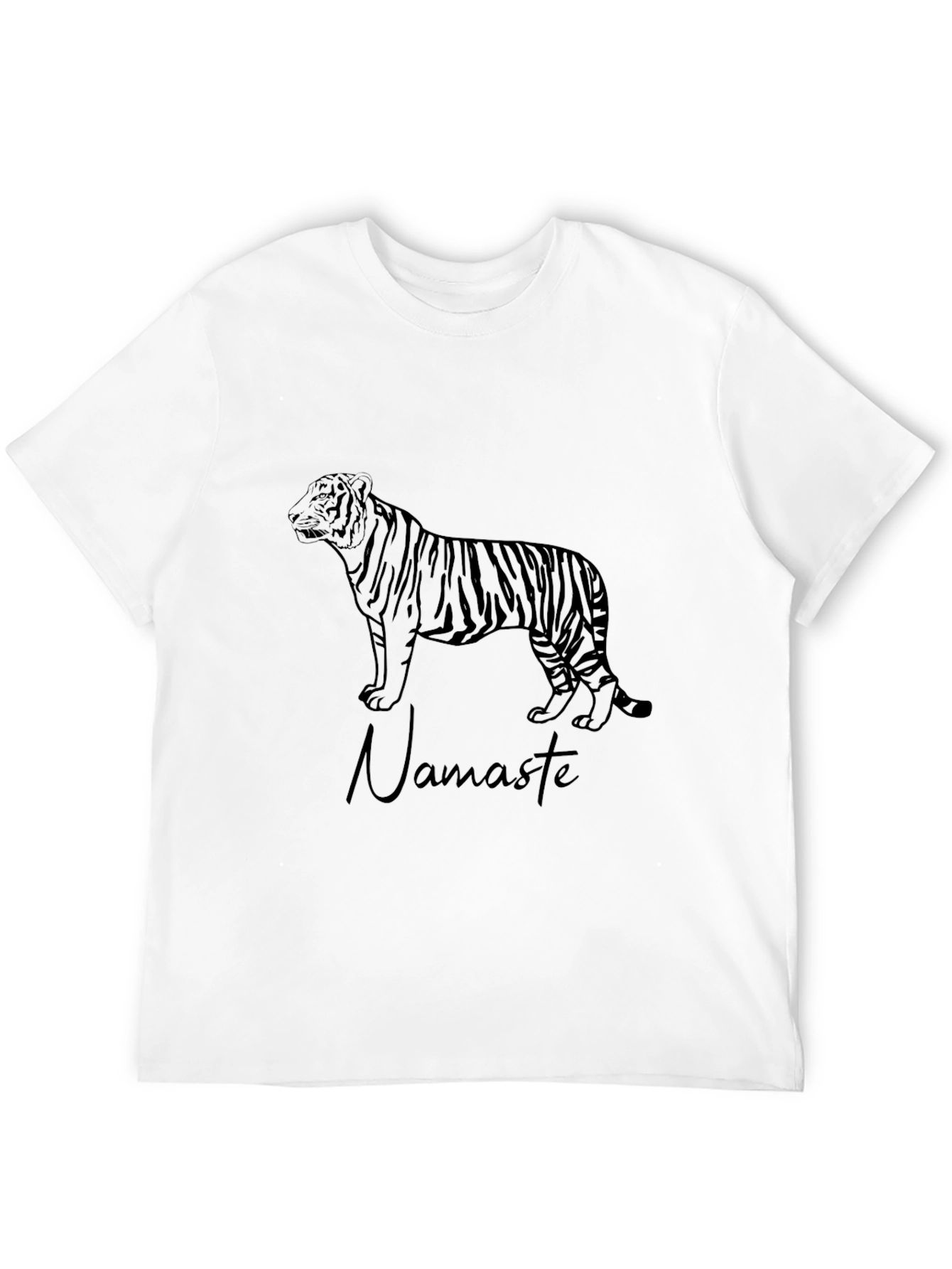 Tiger Namaste Black Graphic Tee