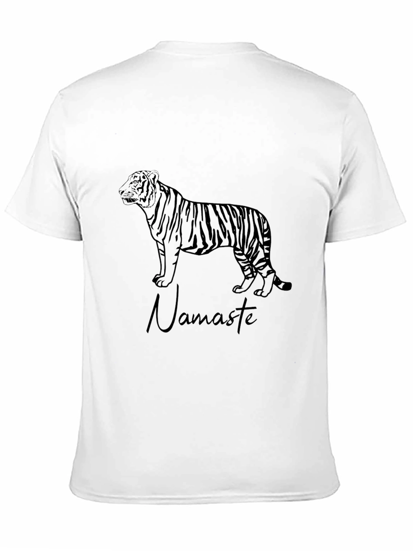 Tiger Namaste Black Graphic Tee