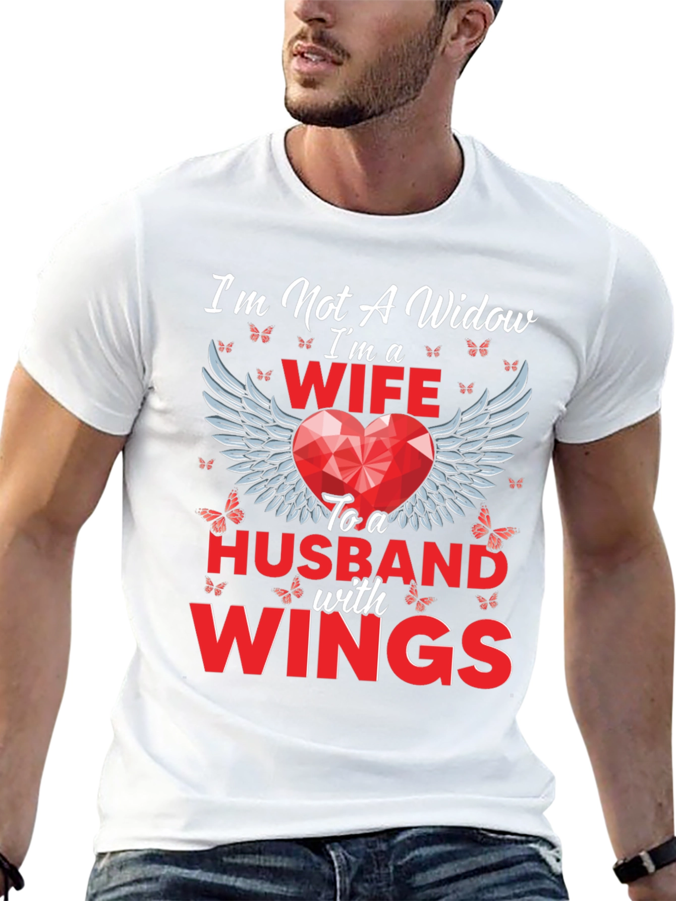 Wife to a Husband with Wings T-Shirt