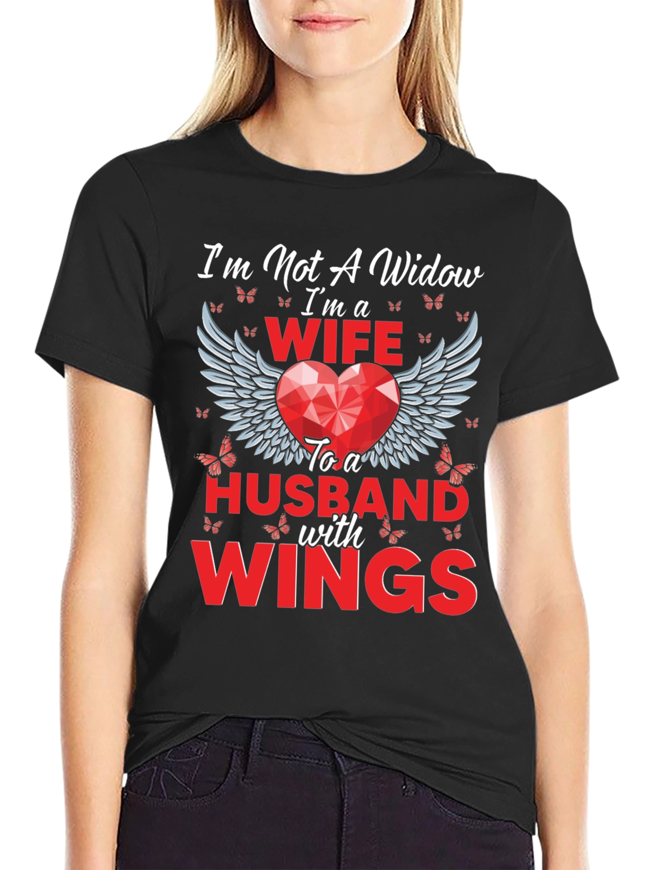 Wife to a Husband with Wings T-Shirt