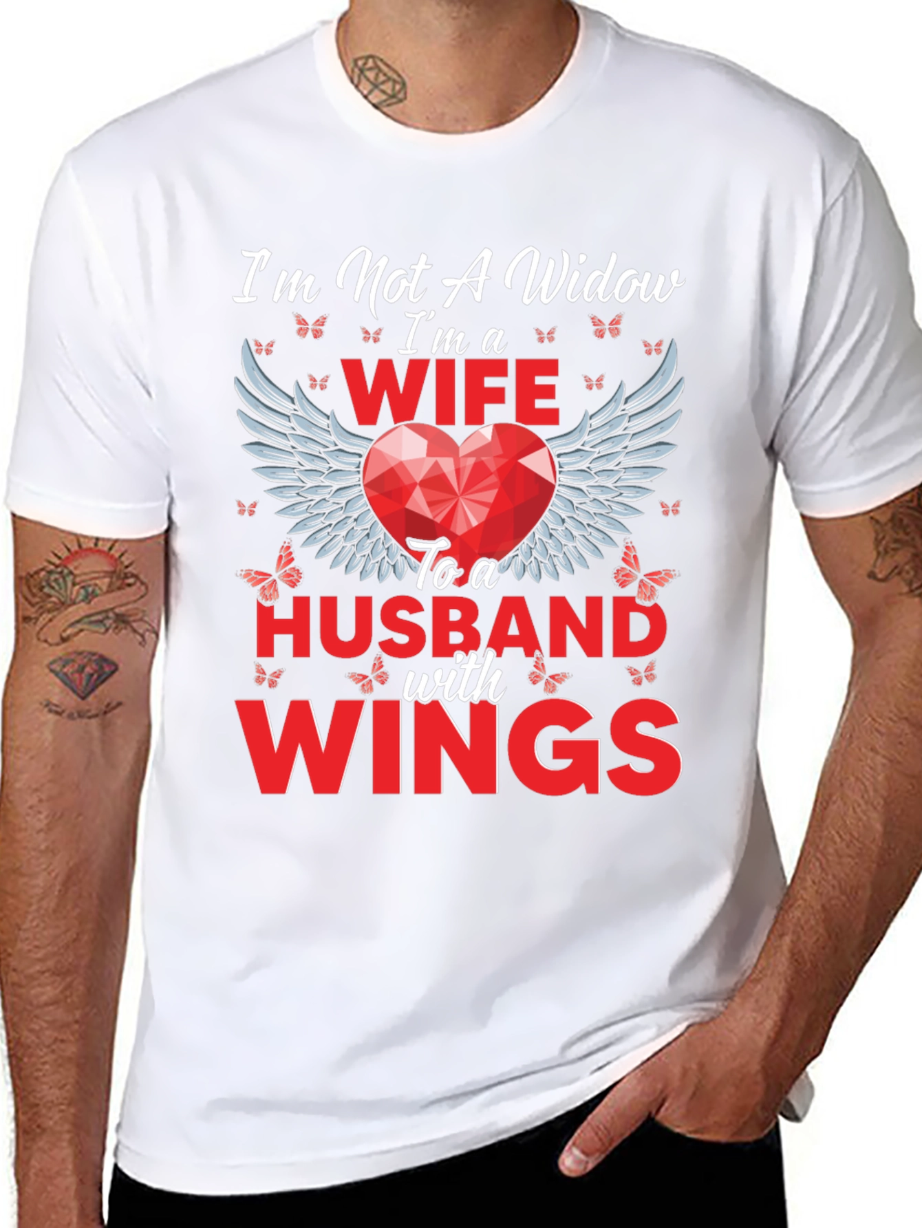 Wife to a Husband with Wings T-Shirt