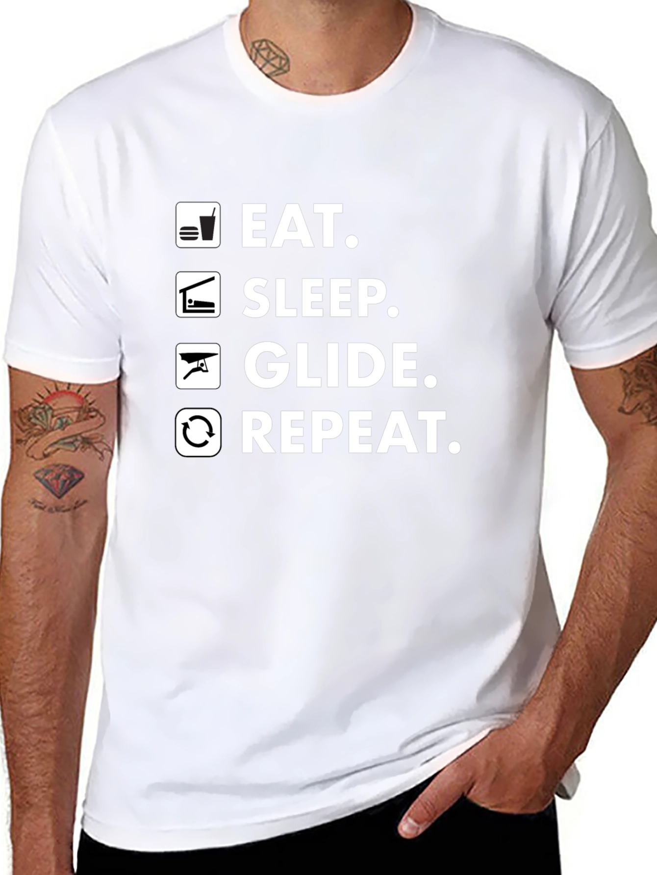 Eat Sleep Glide Repeat T-Shirt