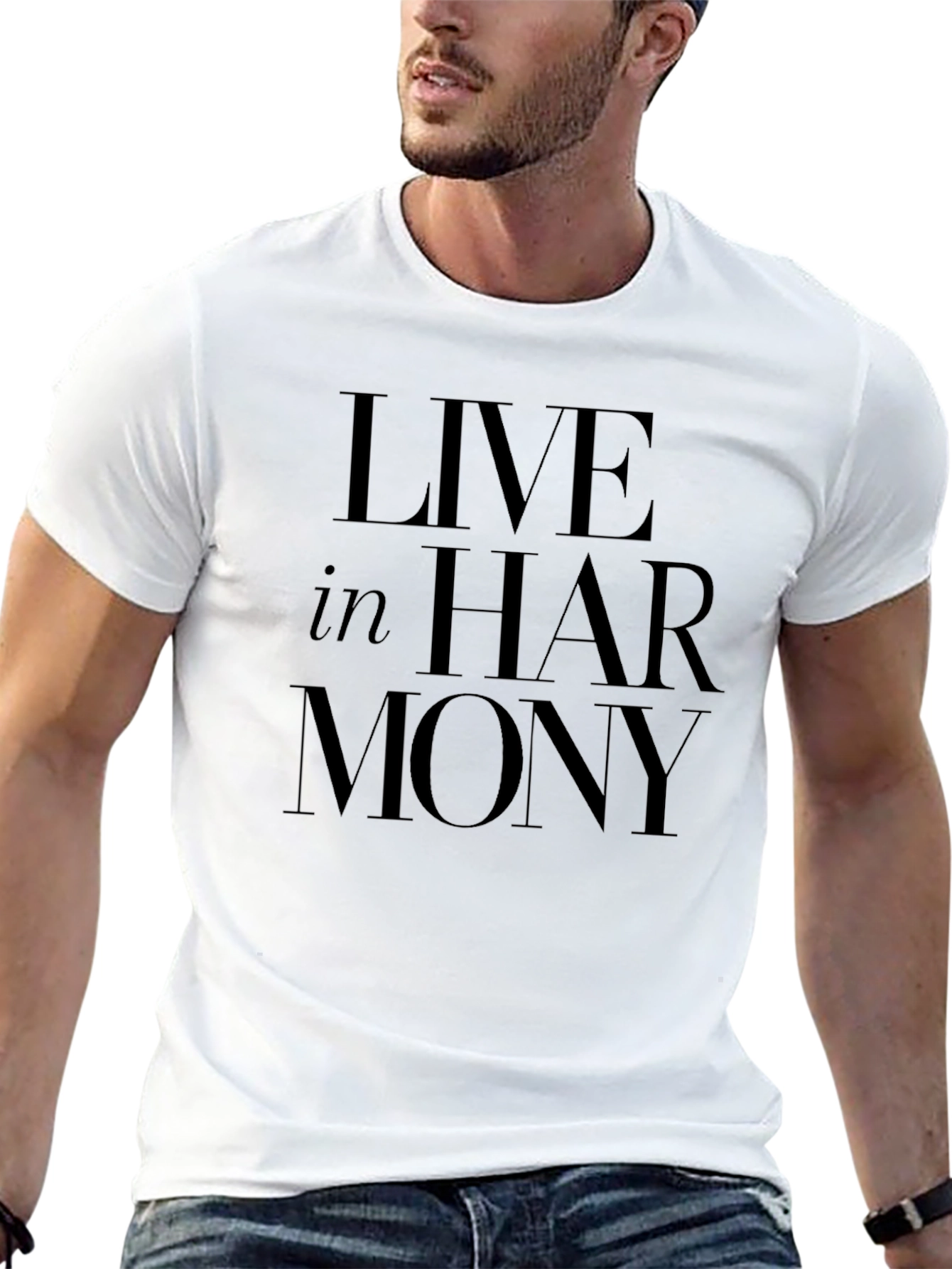 Live In Harmony Black T-Shirt