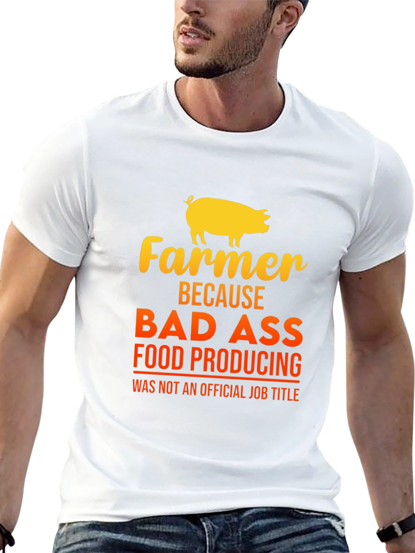 Farmer Bad Ass Food Producing Black T-Shirt