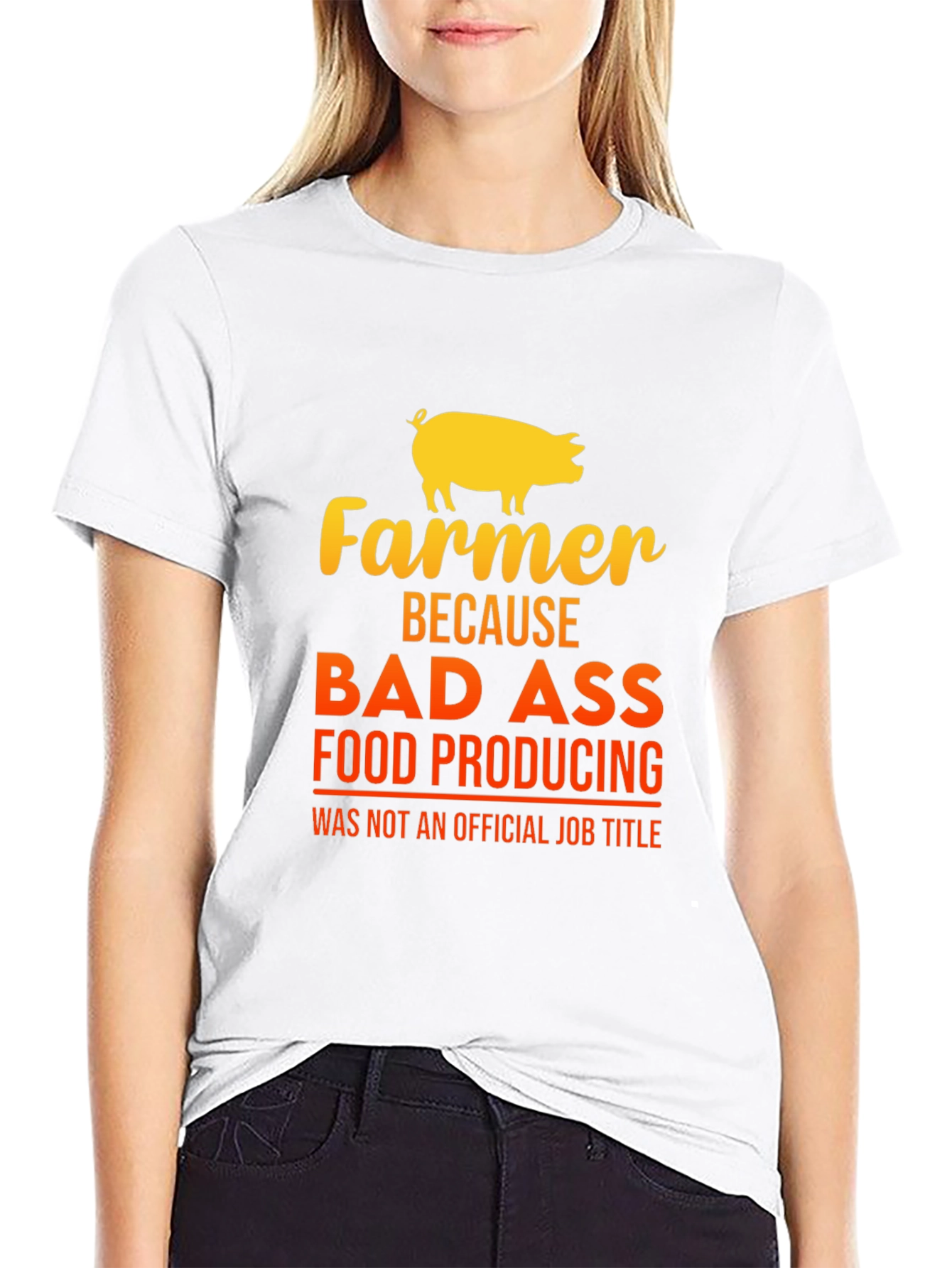 Farmer Bad Ass Food Producing Black T-Shirt