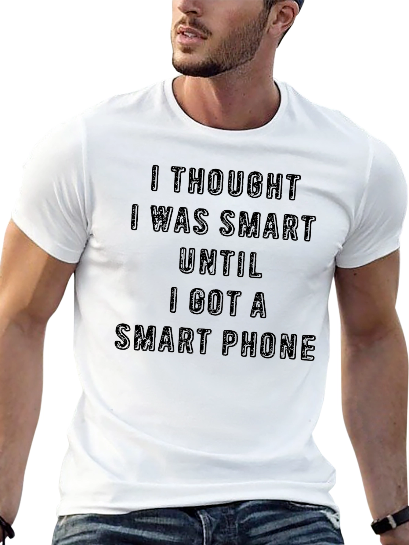 Funny Smart Phone Sarcastic Humor Graphic T-Shirt