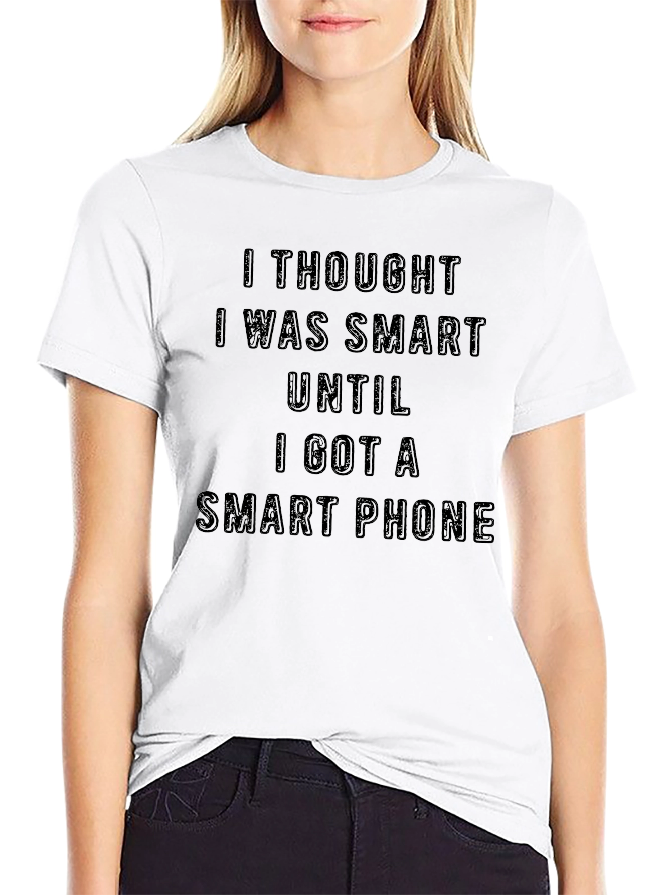 Funny Smart Phone Sarcastic Humor Graphic T-Shirt