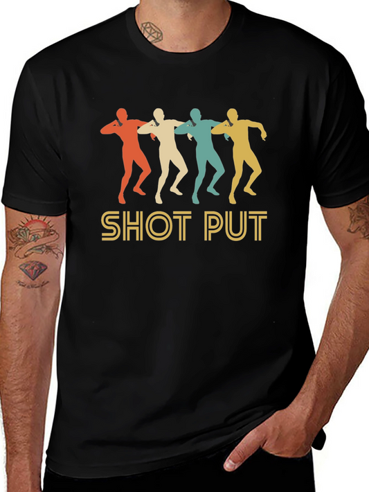 Retro Shot Put T-Shirt | Vintage Style Throwing Tee
