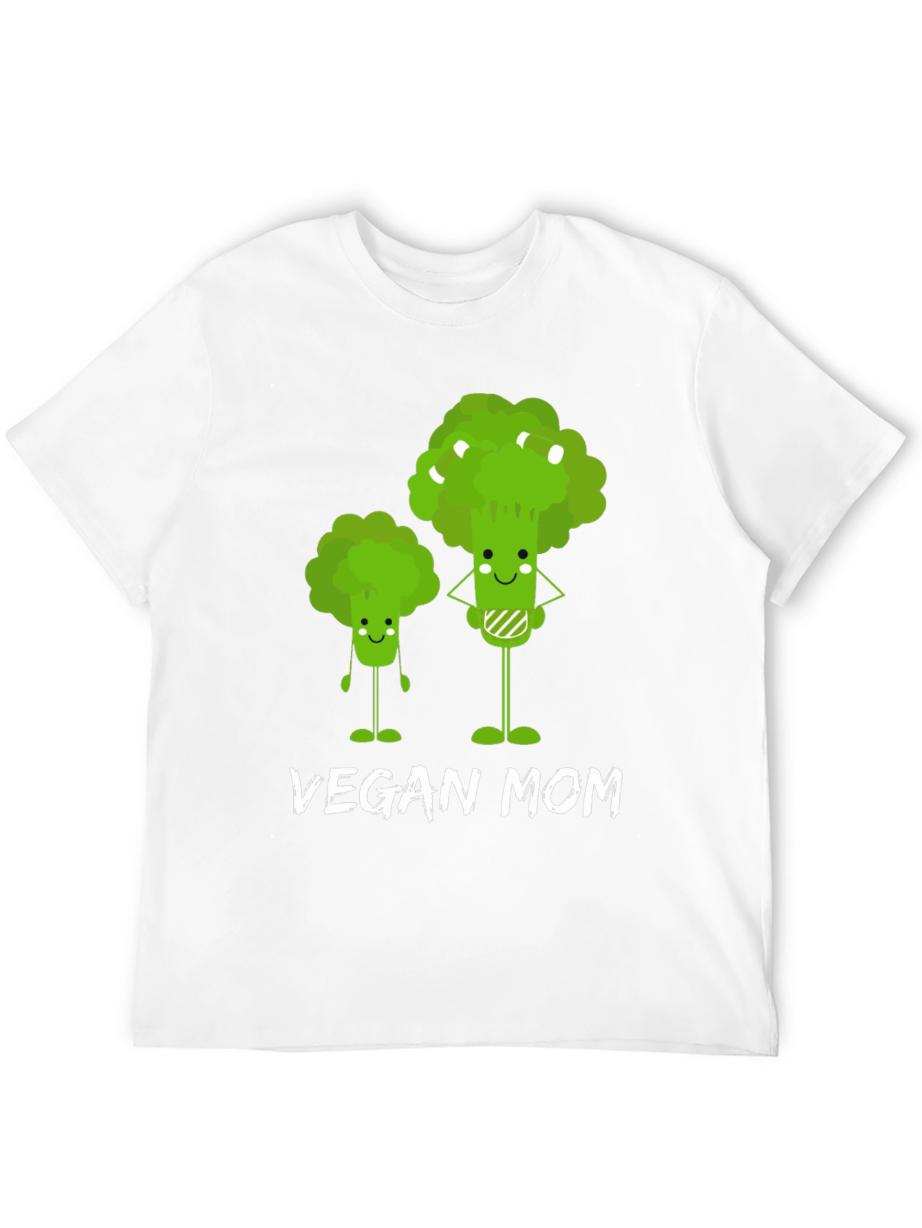 Vegan Mom T-Shirt - Cute Broccoli Design