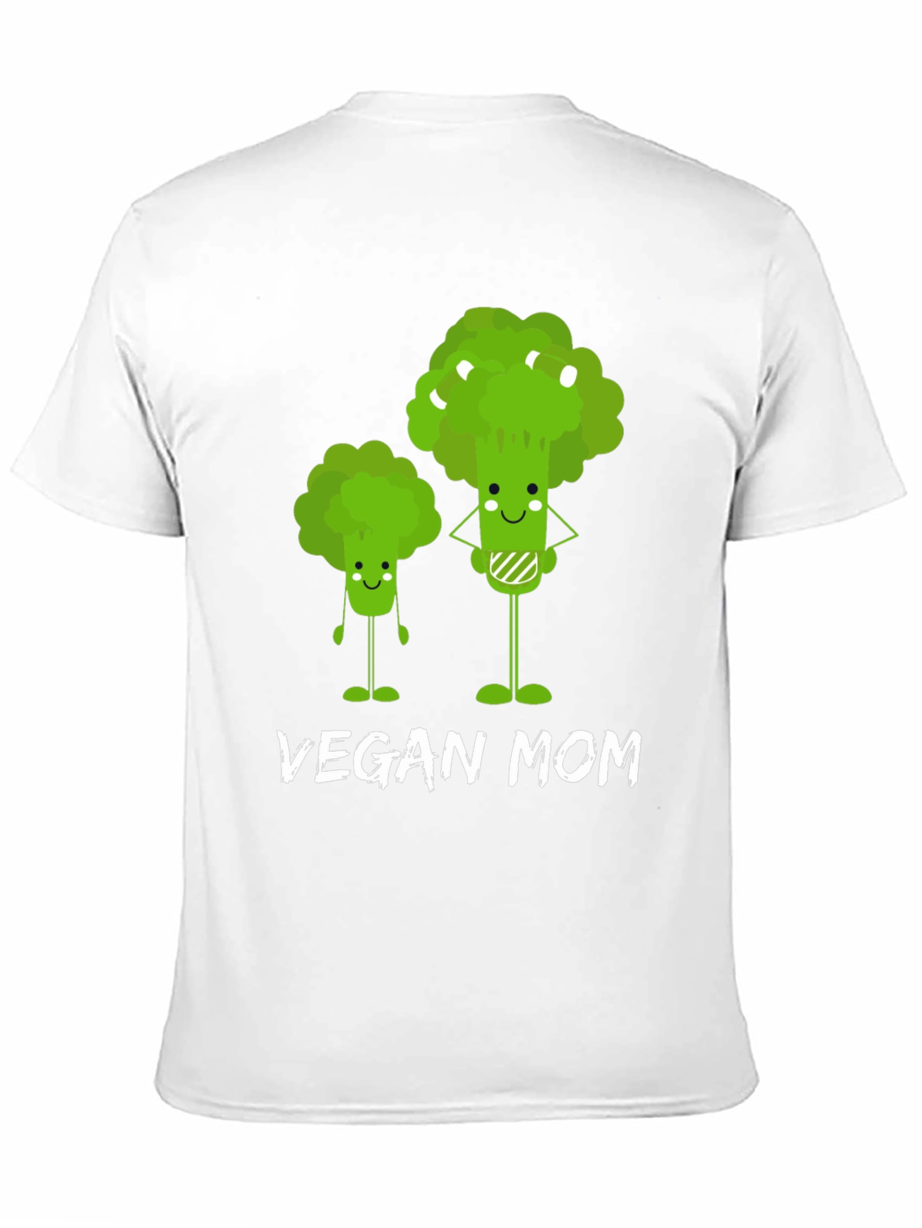 Vegan Mom T-Shirt - Cute Broccoli Design