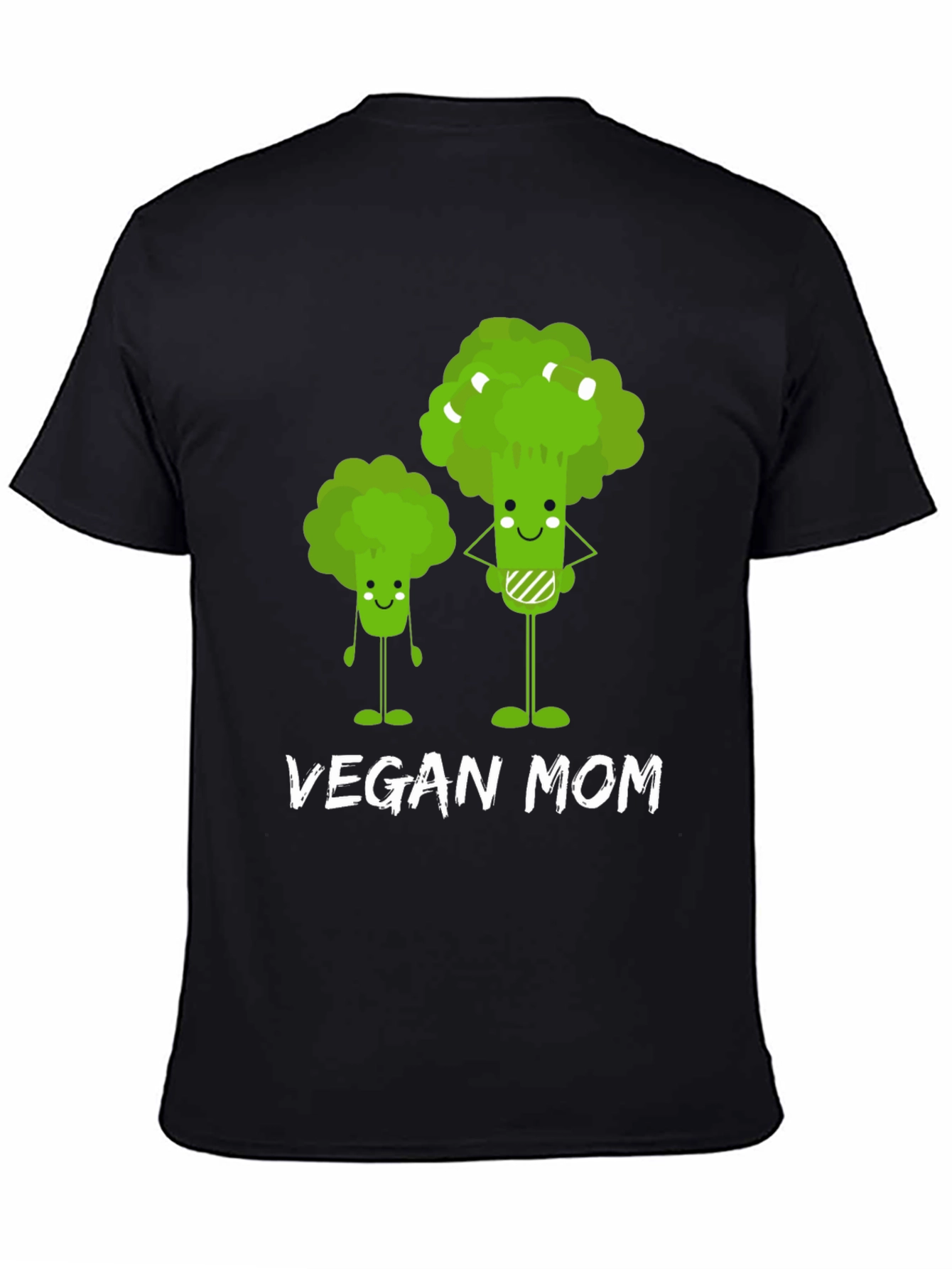 Vegan Mom T-Shirt - Cute Broccoli Design