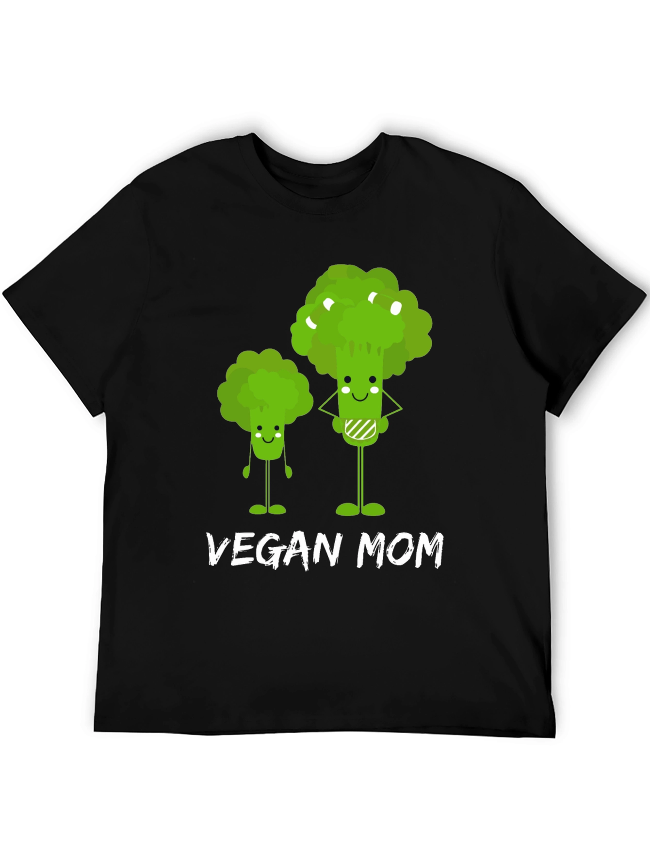 Vegan Mom T-Shirt - Cute Broccoli Design