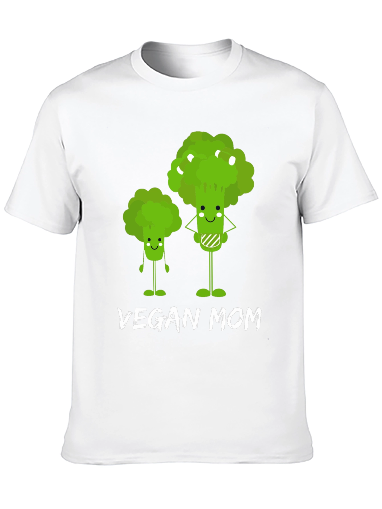 Vegan Mom T-Shirt - Cute Broccoli Design