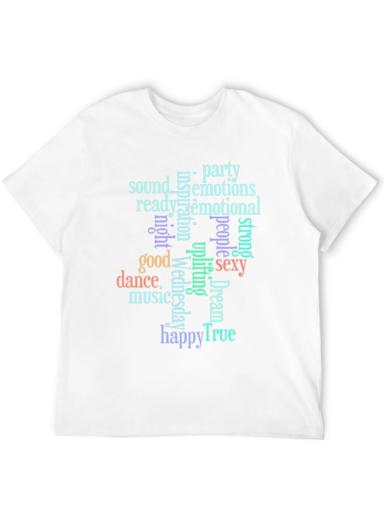 Trendy Word Art Graphic T-Shirt