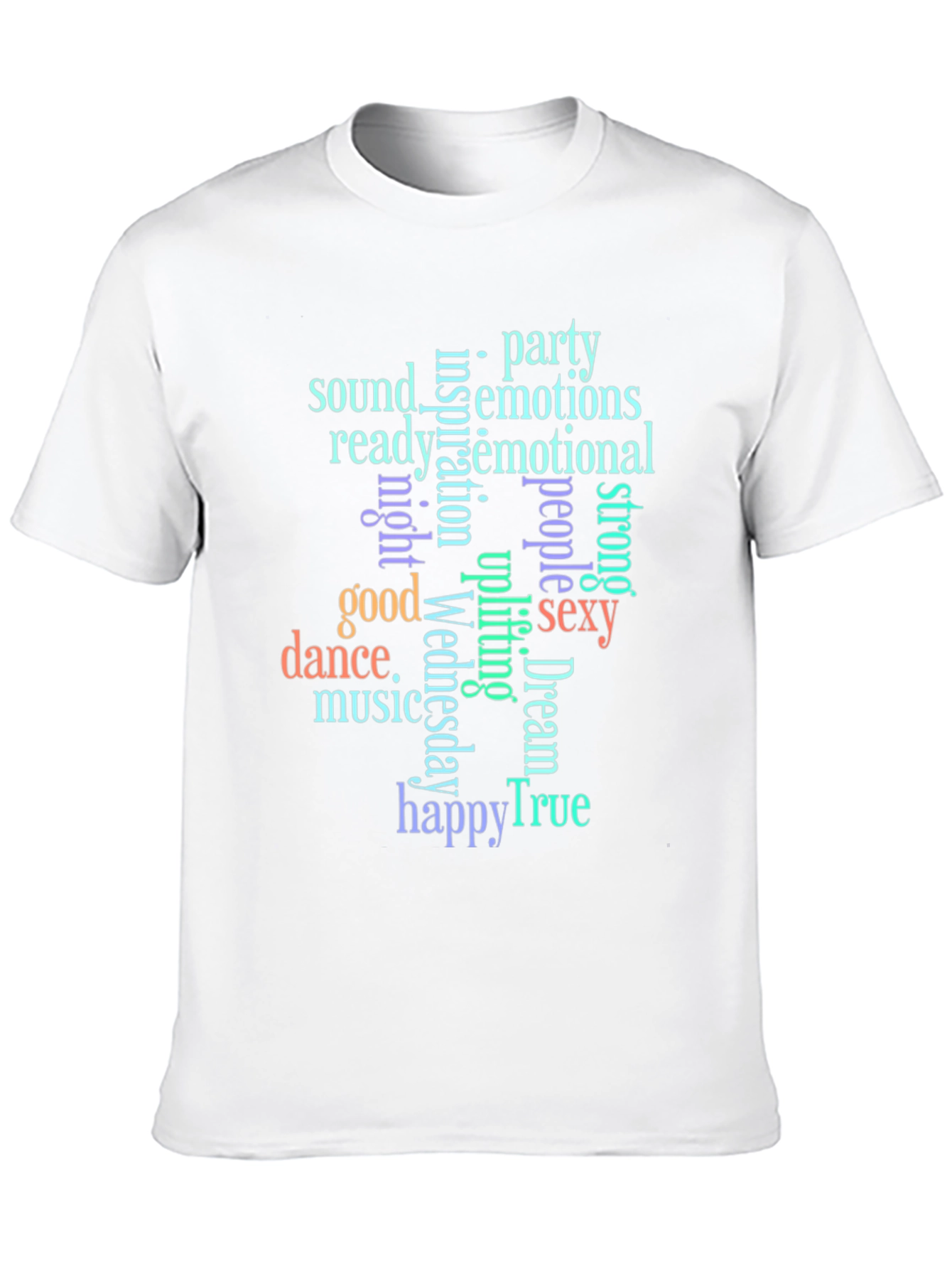 Trendy Word Art Graphic T-Shirt