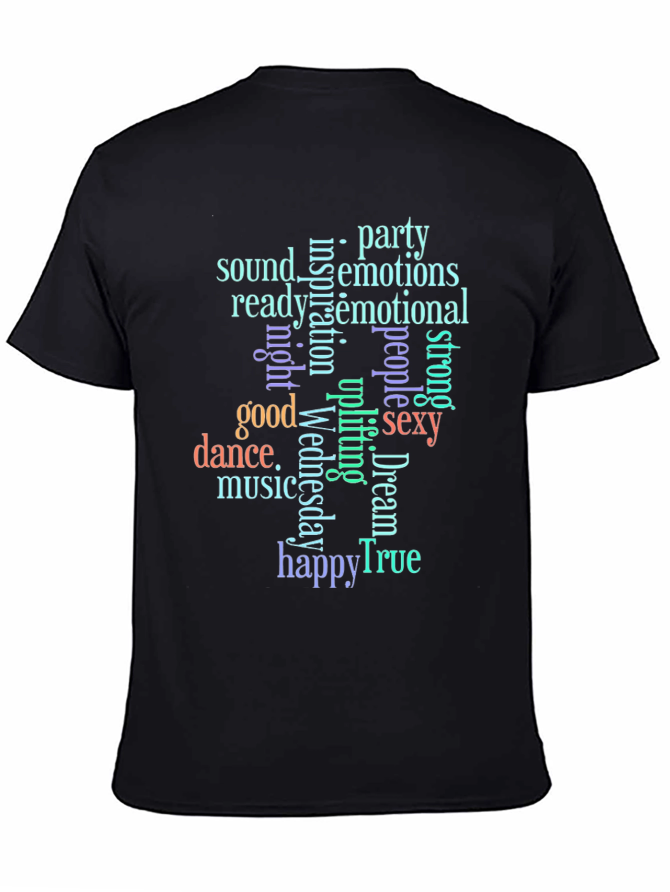 Trendy Word Art Graphic T-Shirt