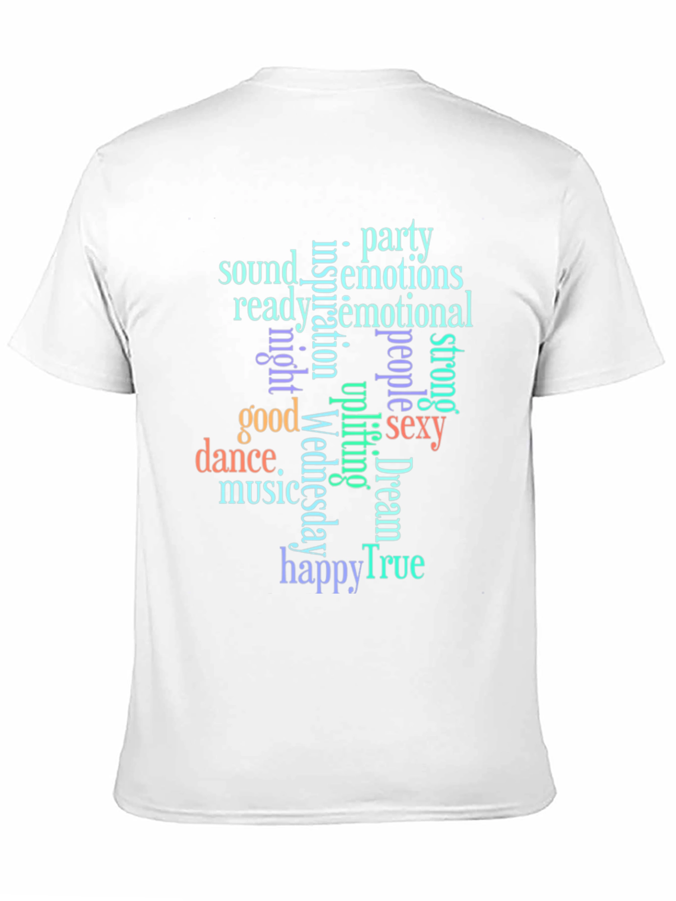 Trendy Word Art Graphic T-Shirt