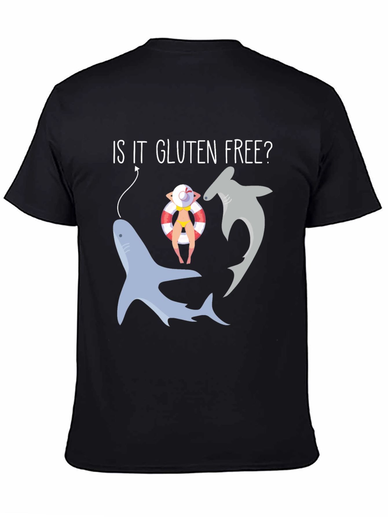 Is It Gluten Free? Funny Shark T-Shirt