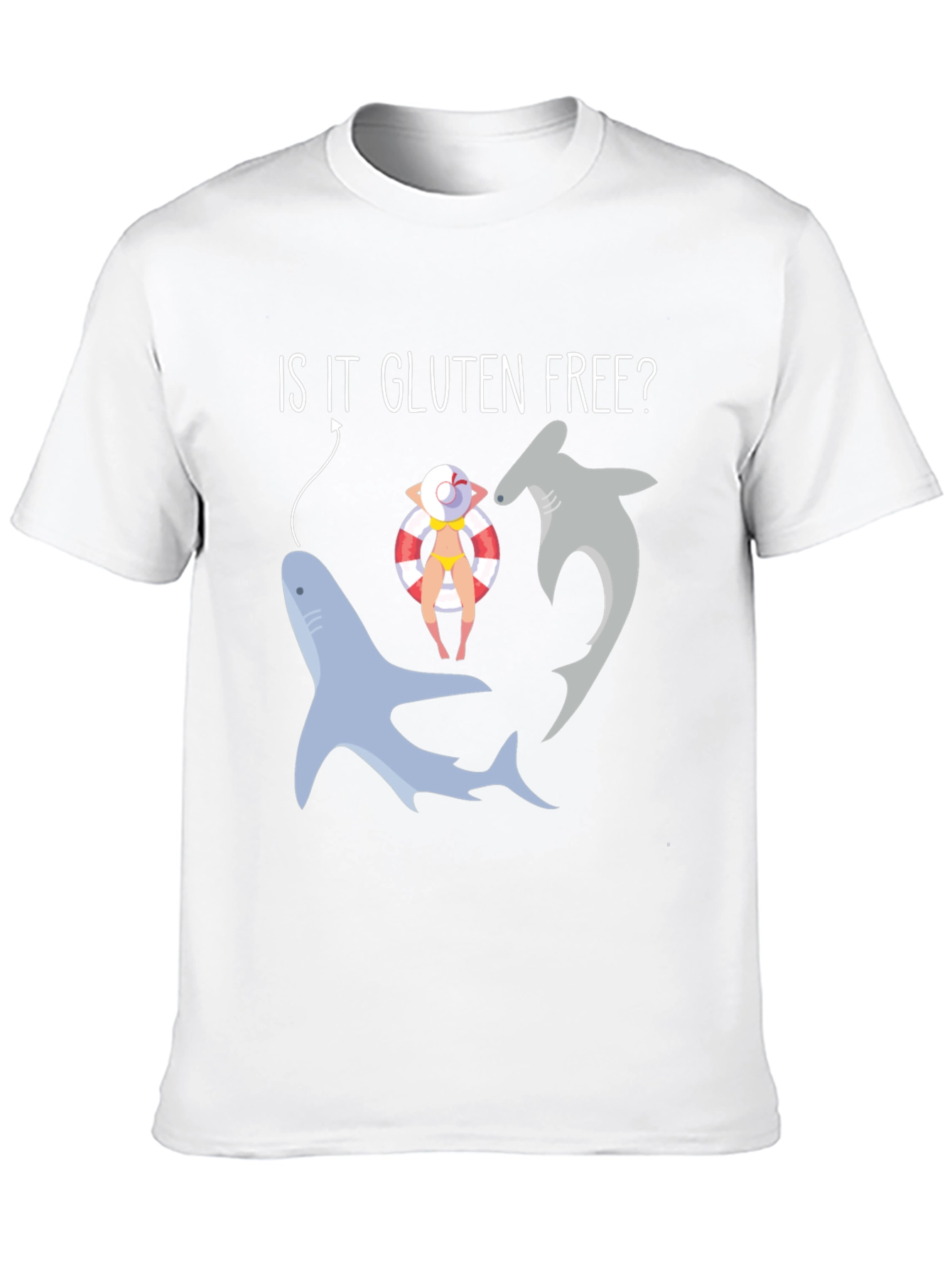 Is It Gluten Free? Funny Shark T-Shirt
