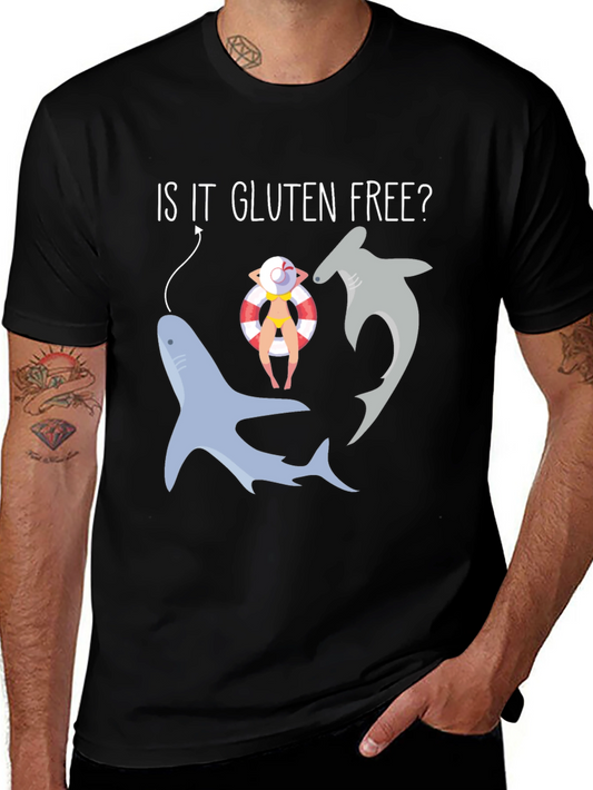 Is It Gluten Free? Funny Shark T-Shirt