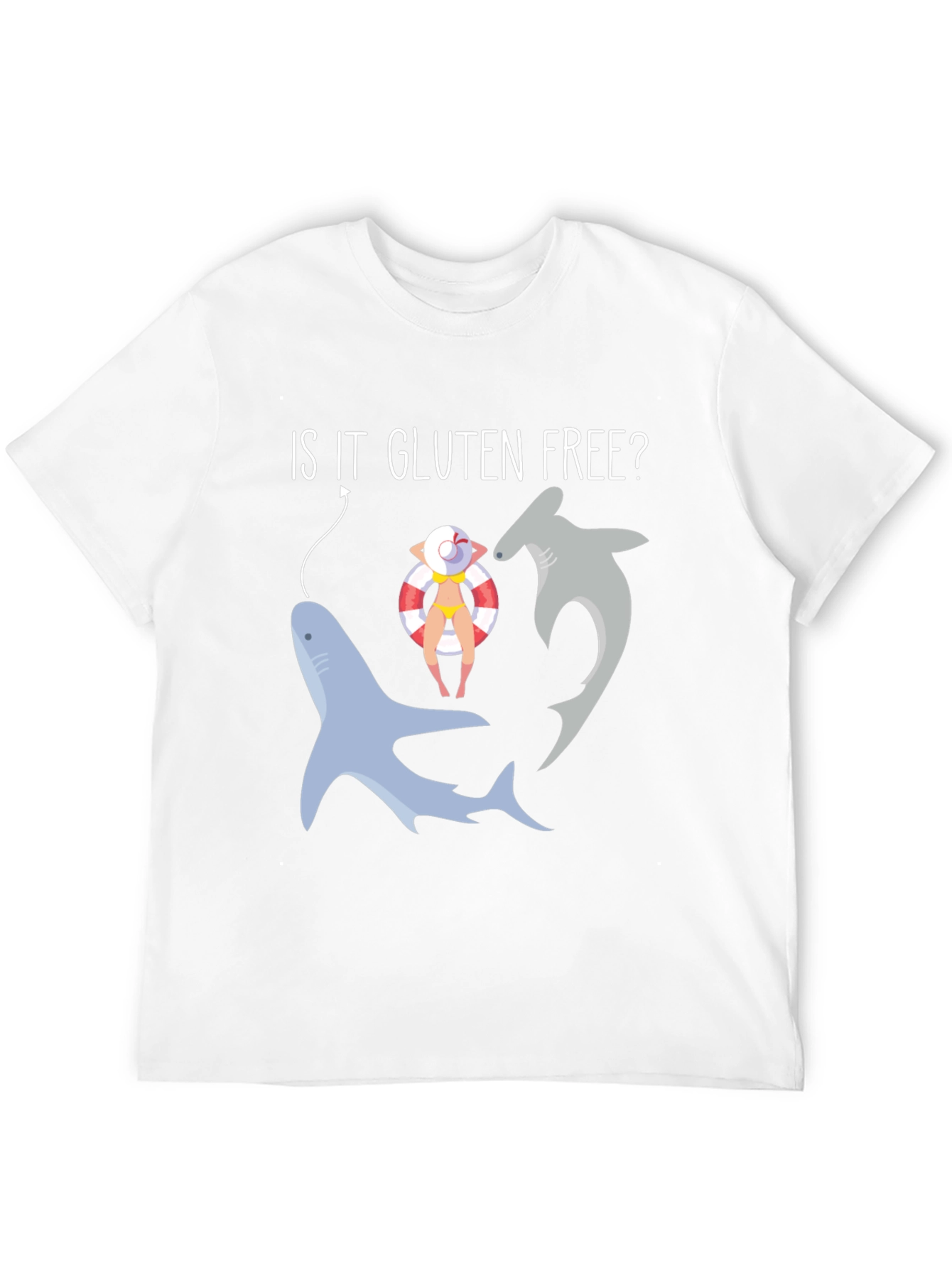 Is It Gluten Free? Funny Shark T-Shirt