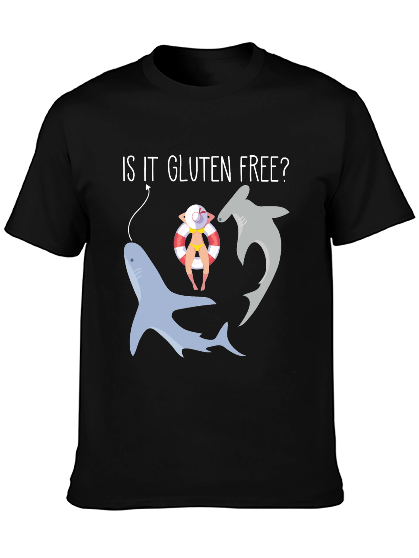 Is It Gluten Free? Funny Shark T-Shirt