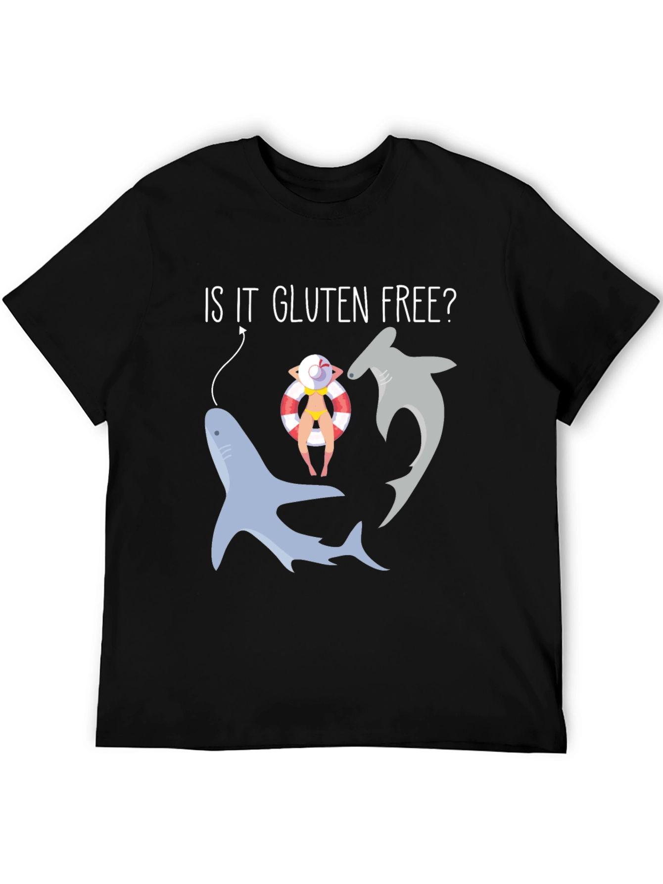 Is It Gluten Free? Funny Shark T-Shirt
