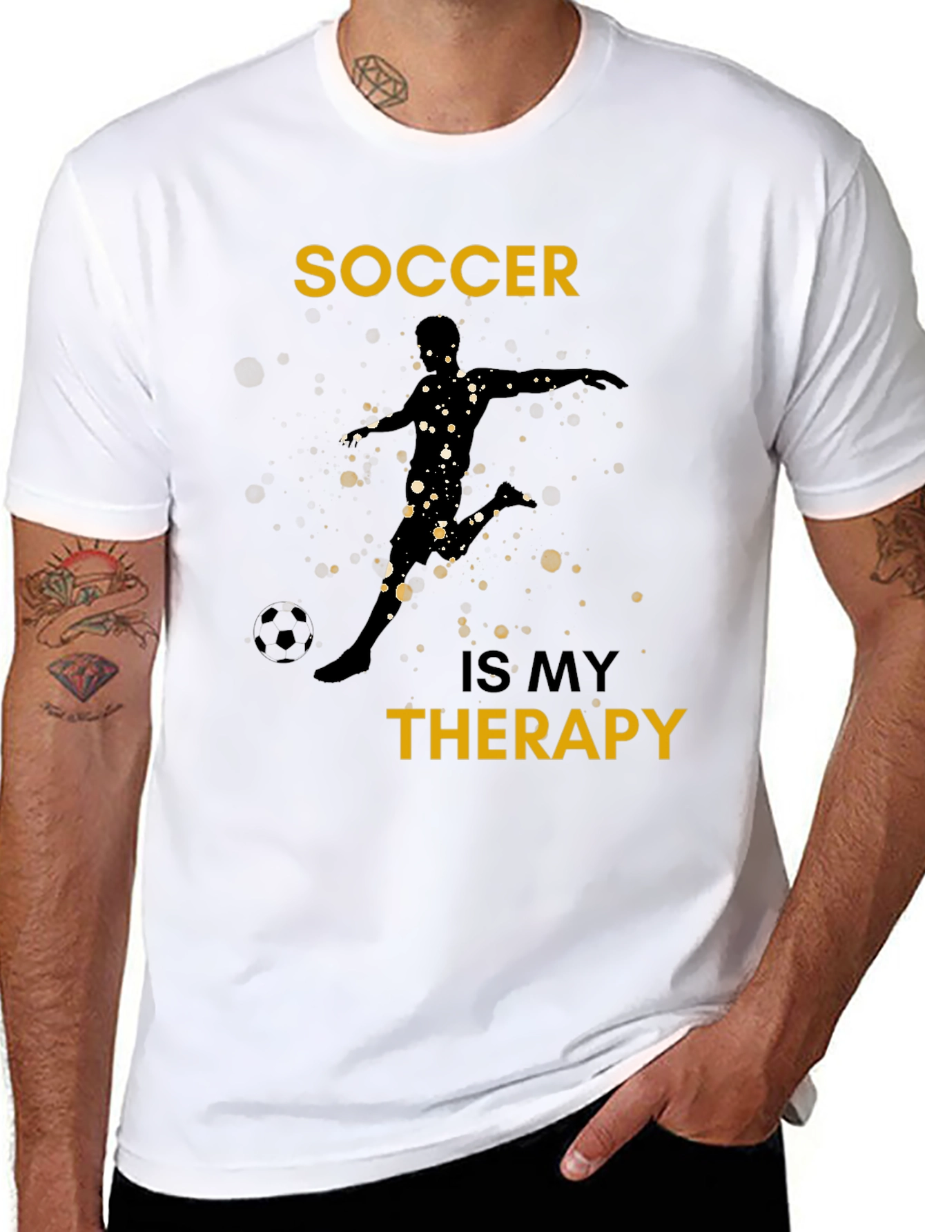 Soccer is My Therapy Graphic T-Shirt