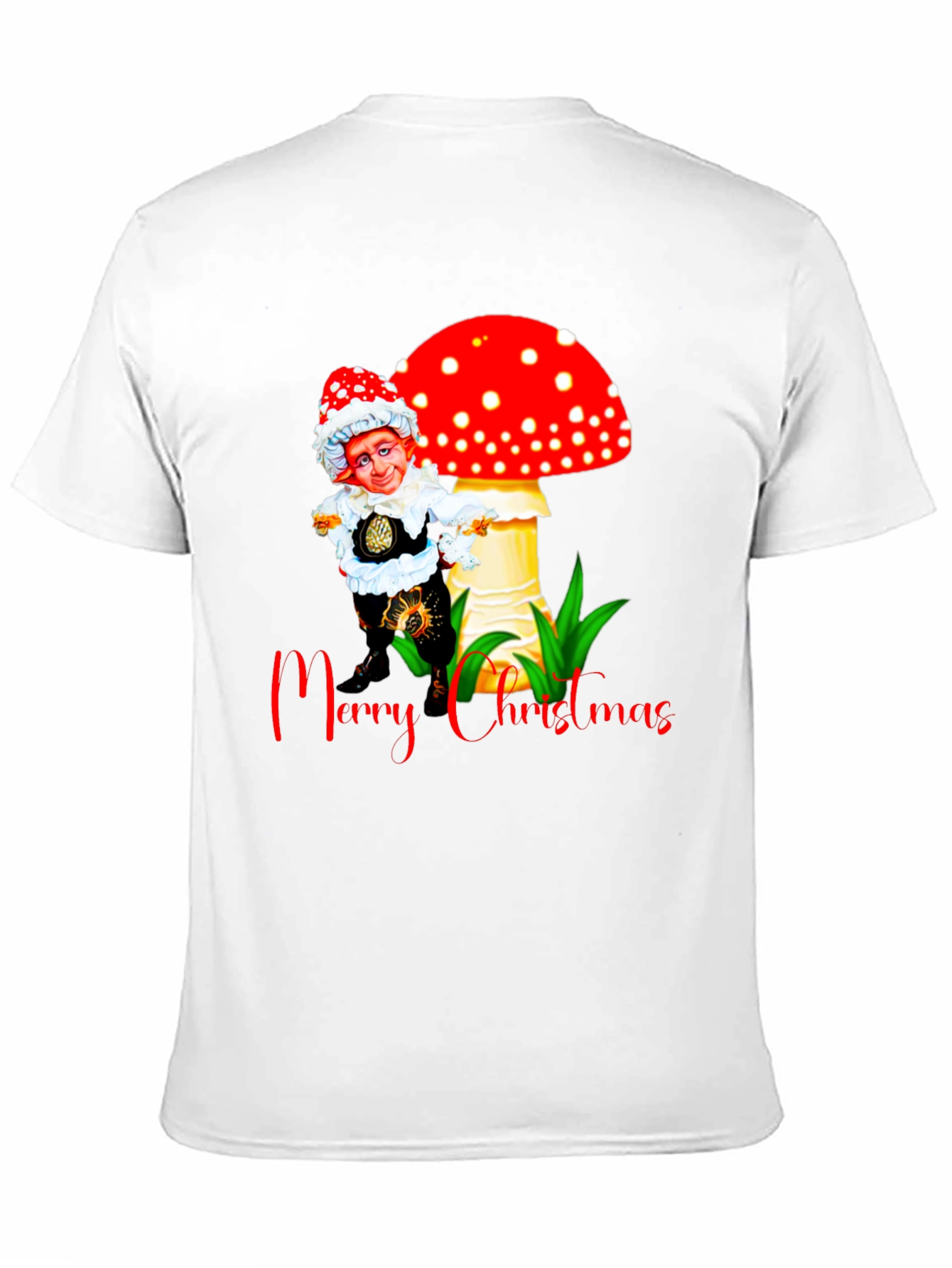 Festive Mushroom Gnome Christmas T-Shirt