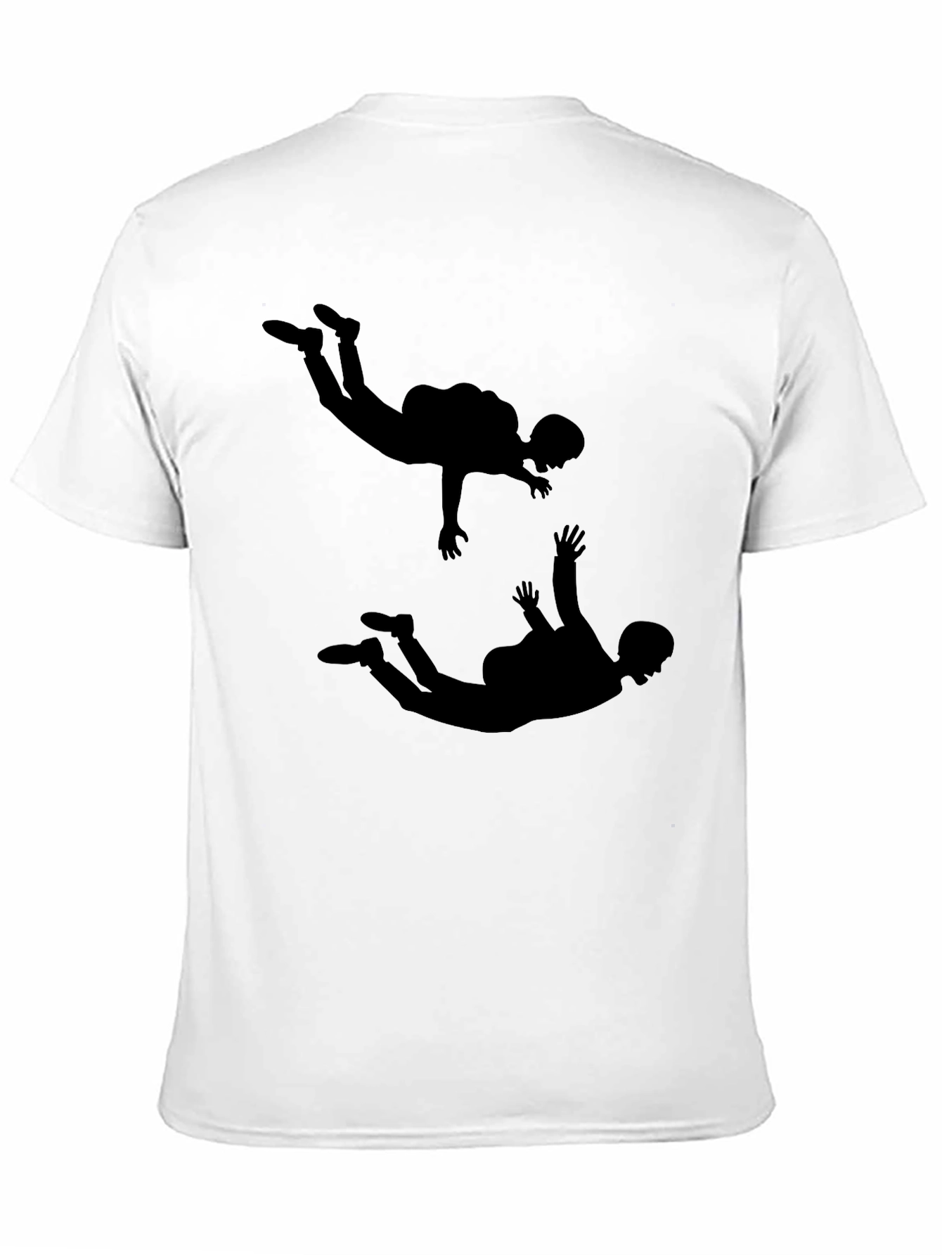 Skydiver Silhouette Graphic Tee - Classic Black T-Shirt