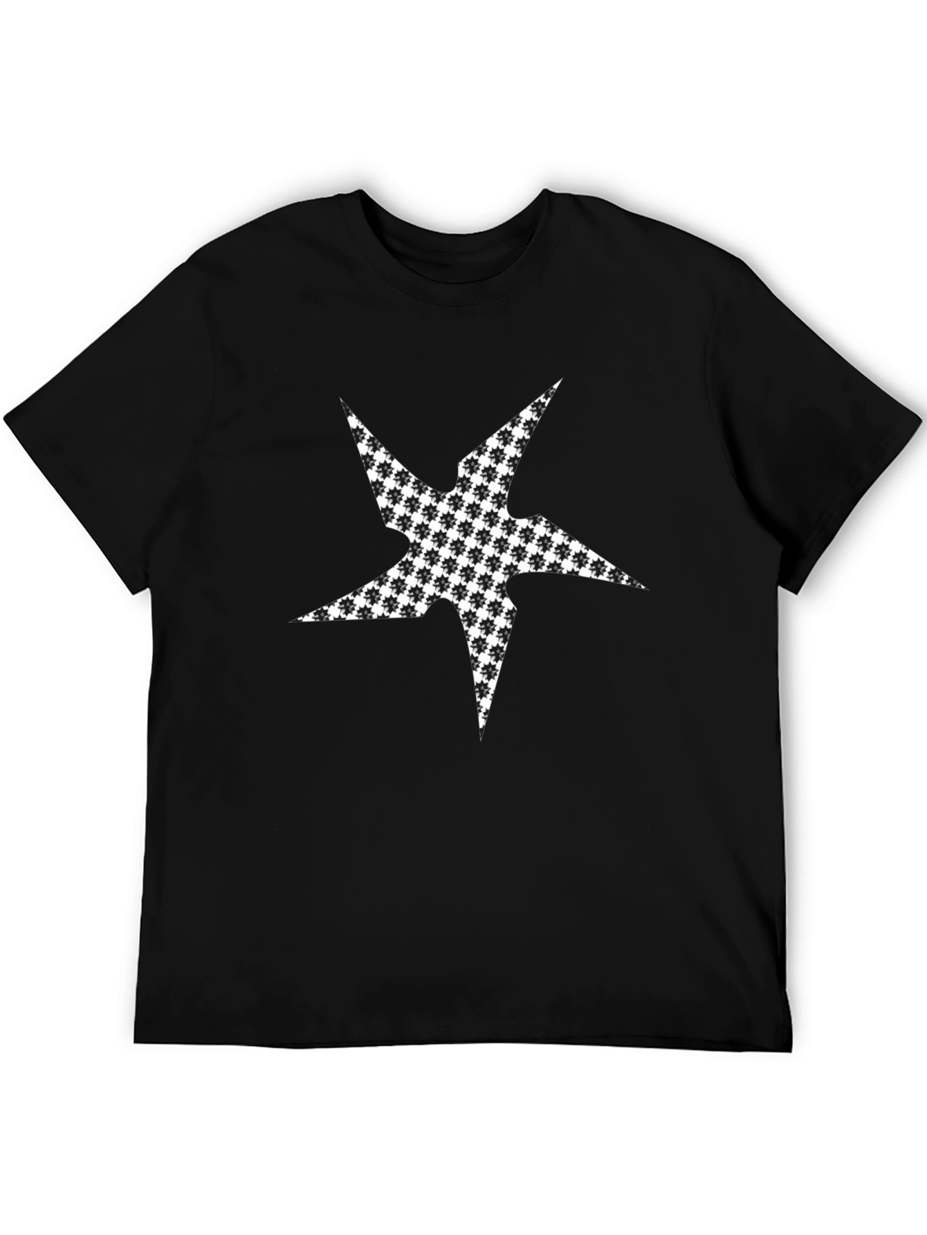 Star Graphic Tee - Modern Black Shirt