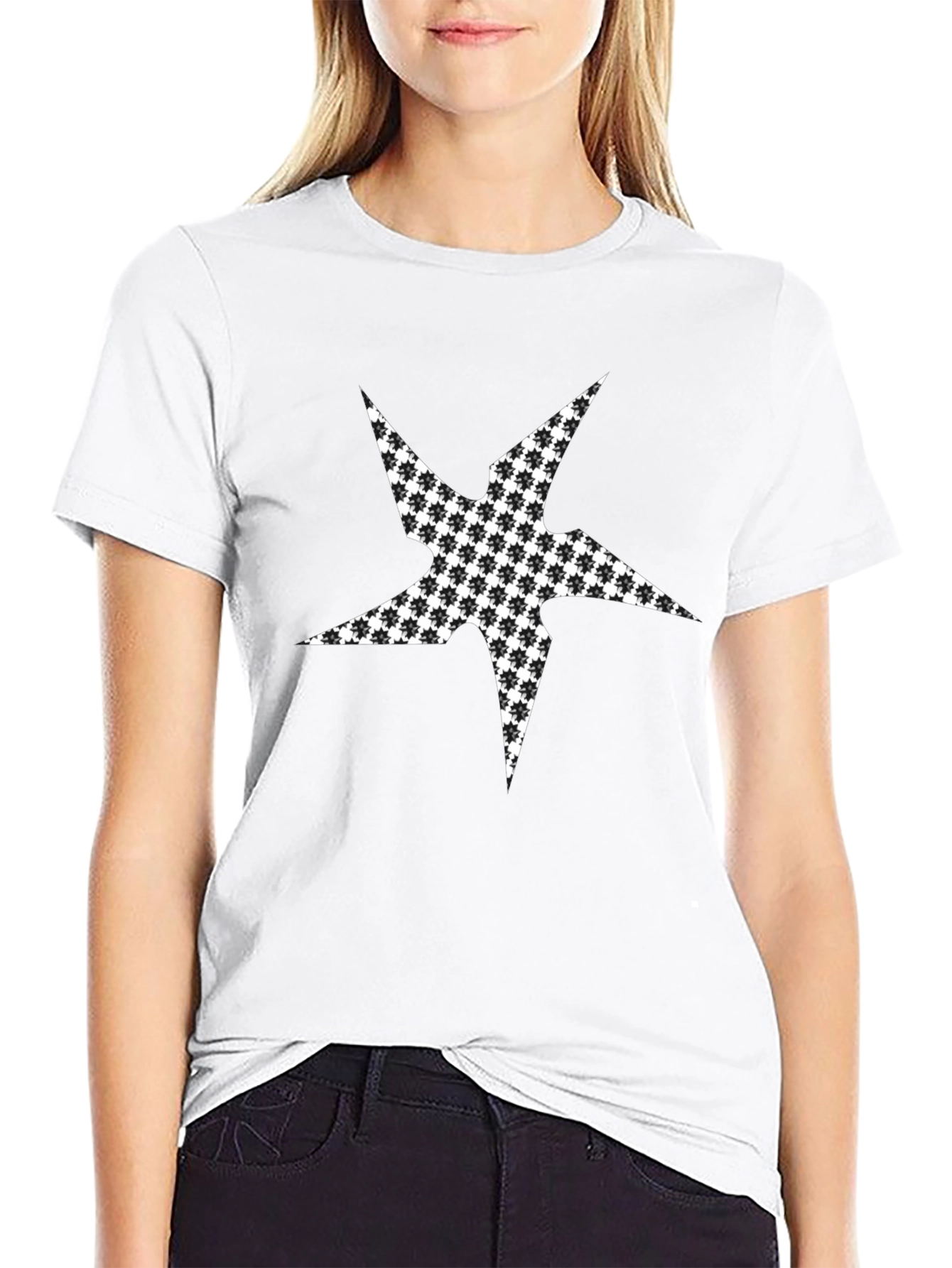Star Graphic Tee - Modern Black Shirt