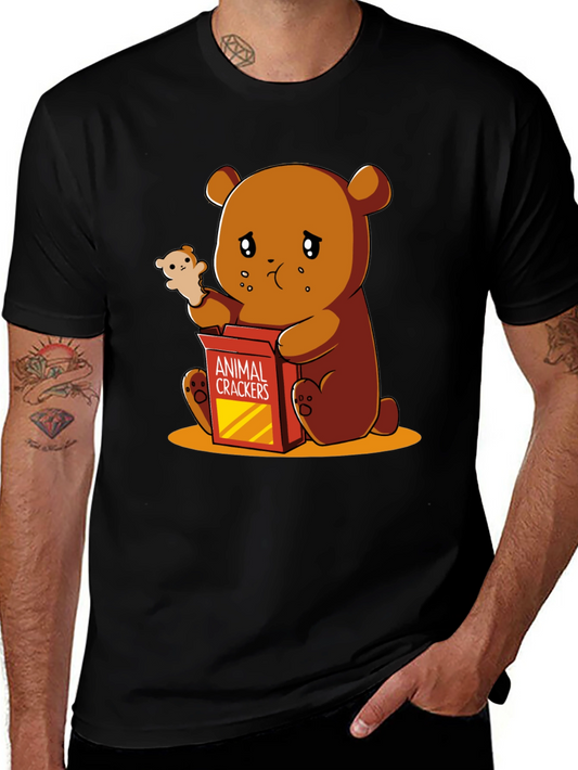 Sad Bear Animal Crackers Graphic Tee