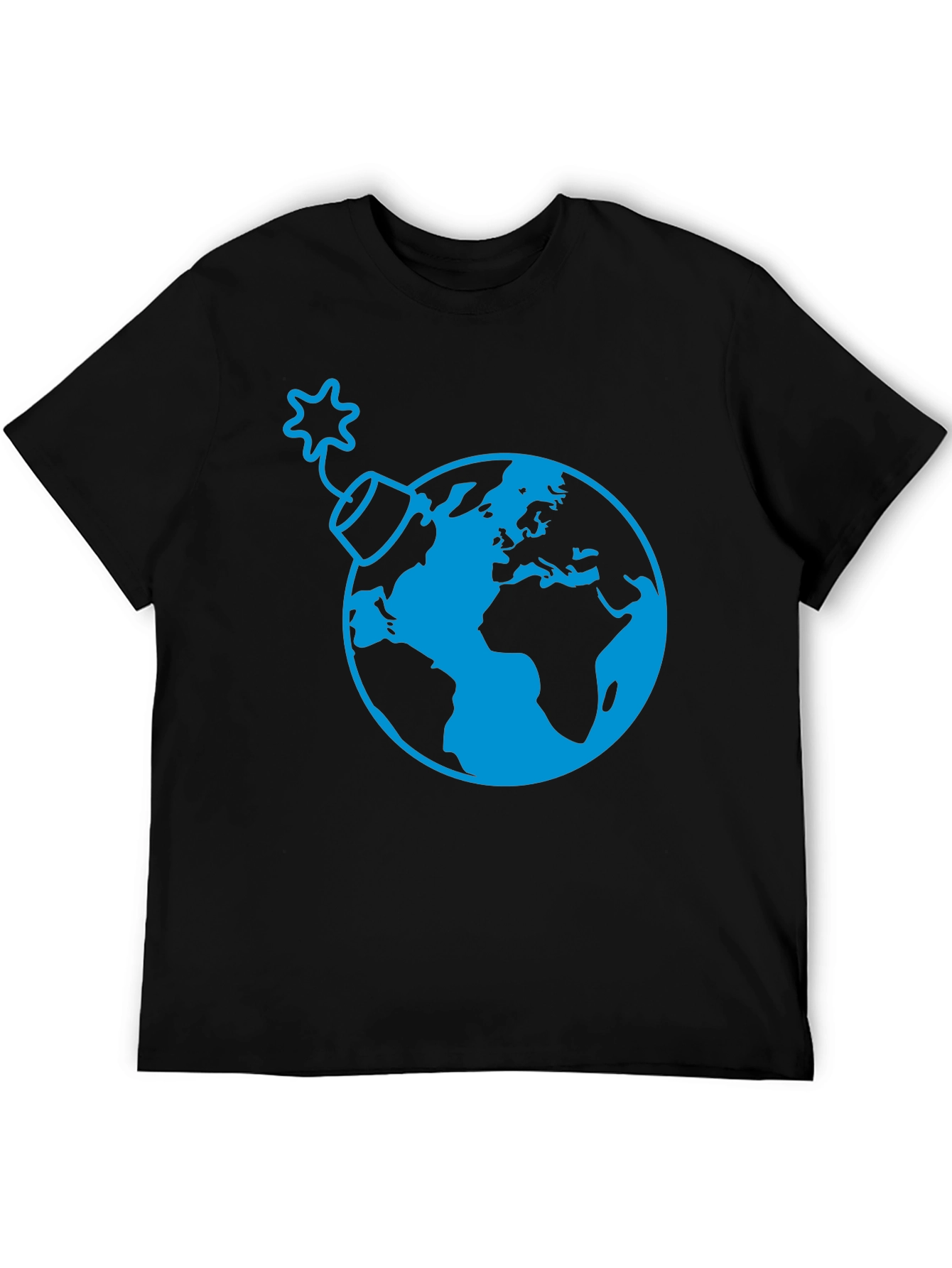 Earth Bomb Graphic Tee - Stylish Black T-Shirt