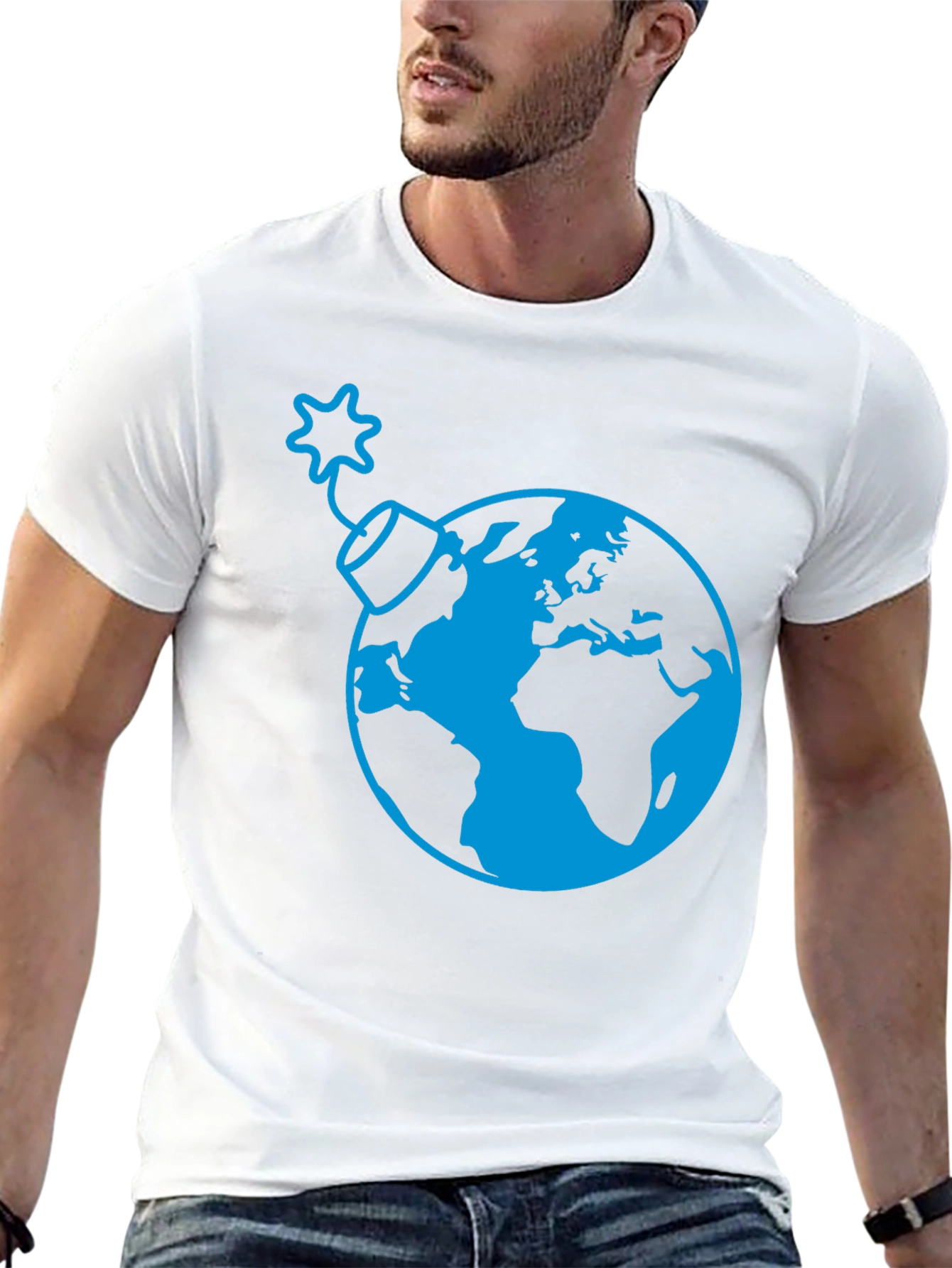 Earth Bomb Graphic Tee - Stylish Black T-Shirt