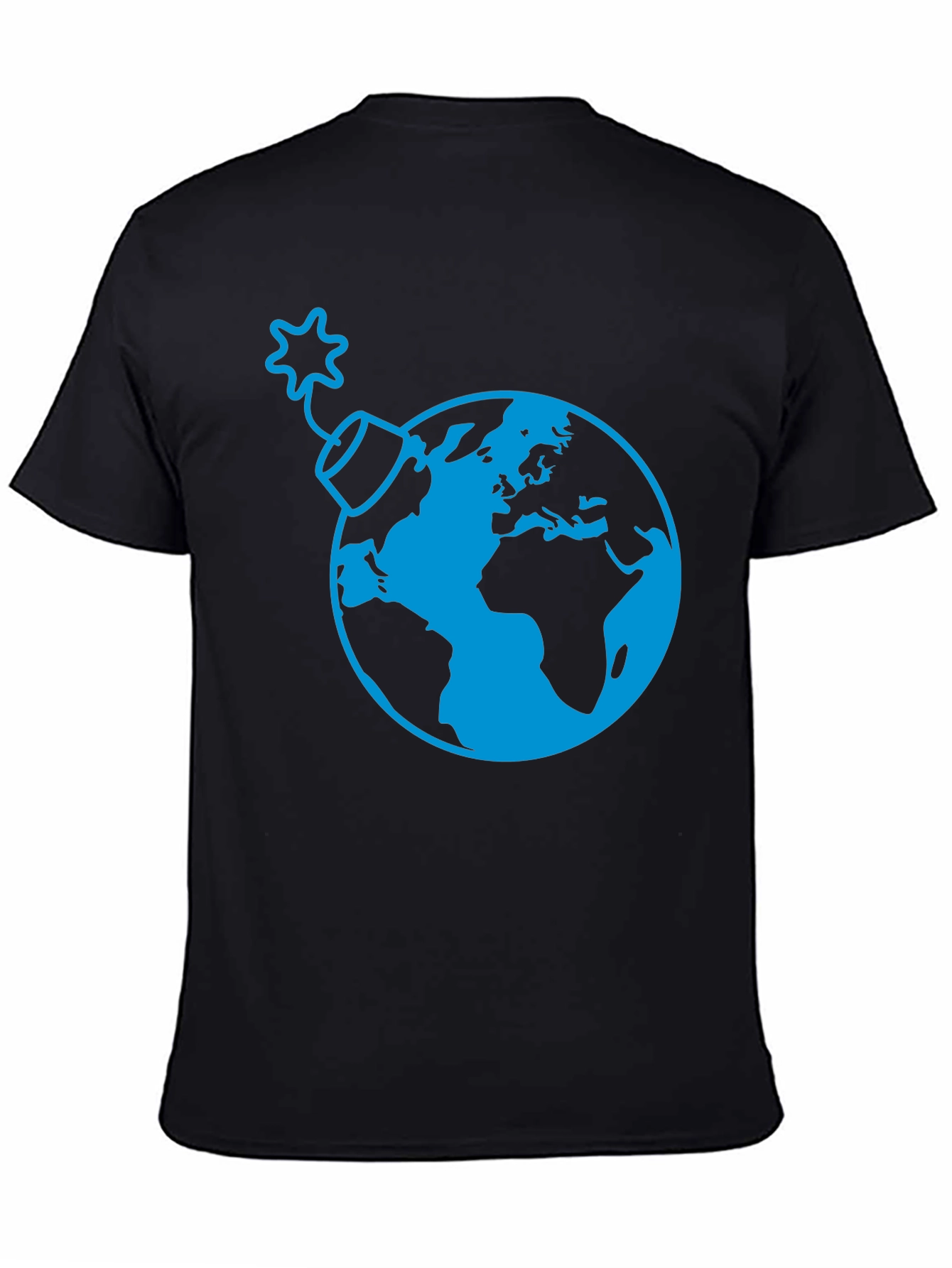 Earth Bomb Graphic Tee - Stylish Black T-Shirt