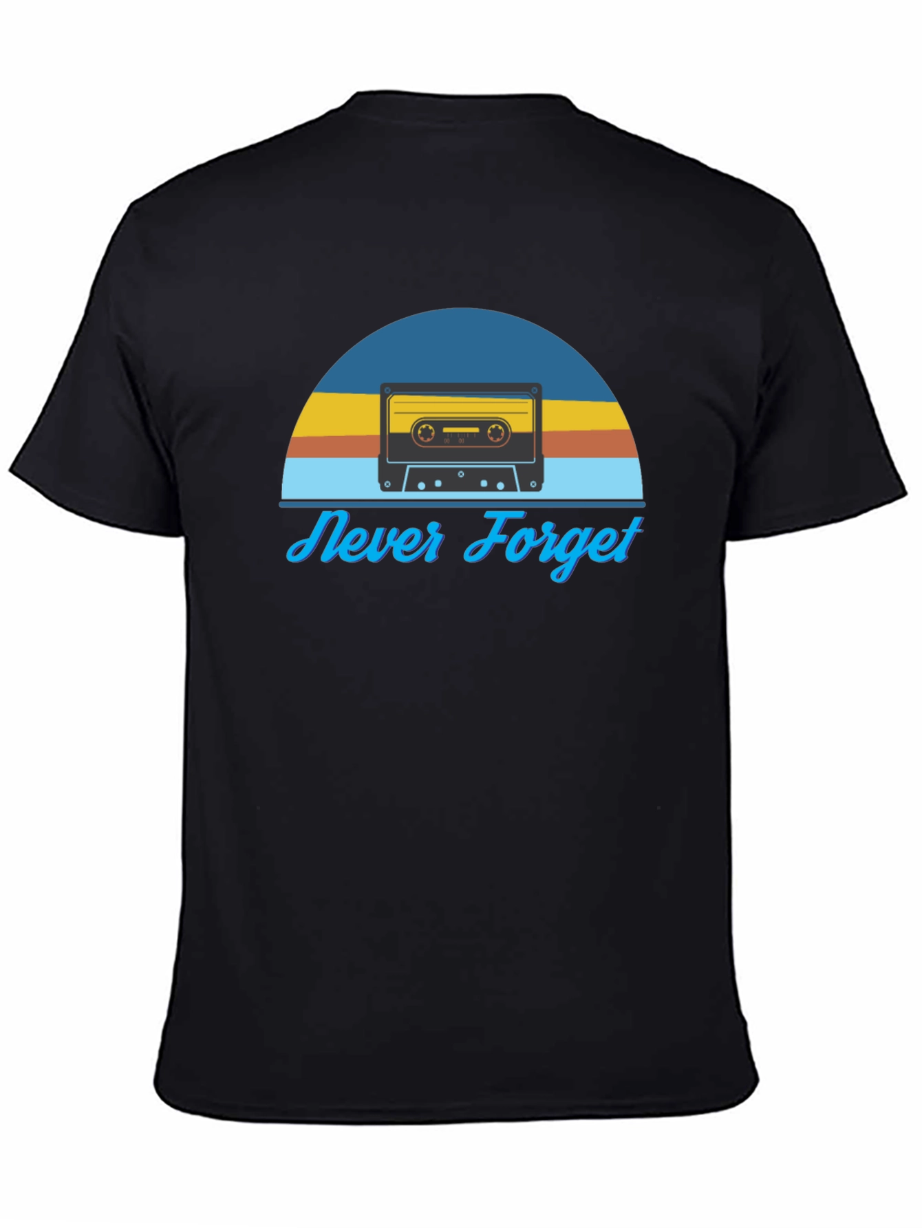 Retro Cassette Tape Graphic Tee - Never Forget