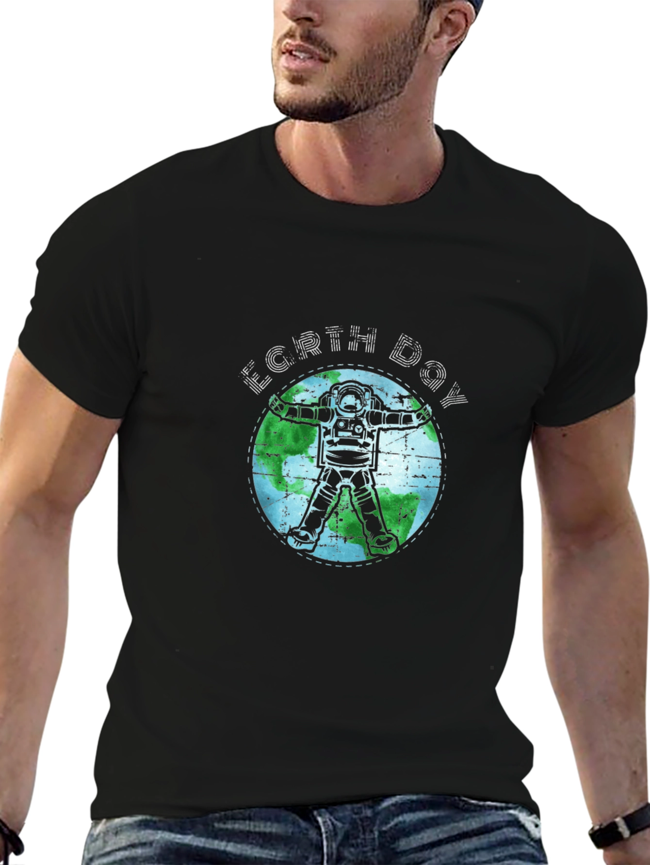 Earth Day Astronaut T-Shirt - Sustainable Style