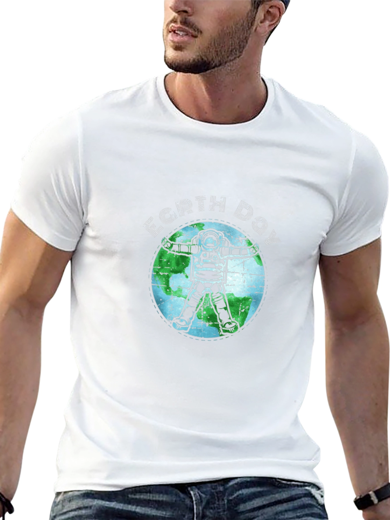 Earth Day Astronaut T-Shirt - Sustainable Style