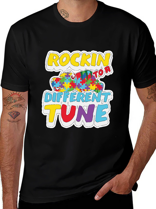 Rockin to a Different Tune Autism Awareness T-Shirt