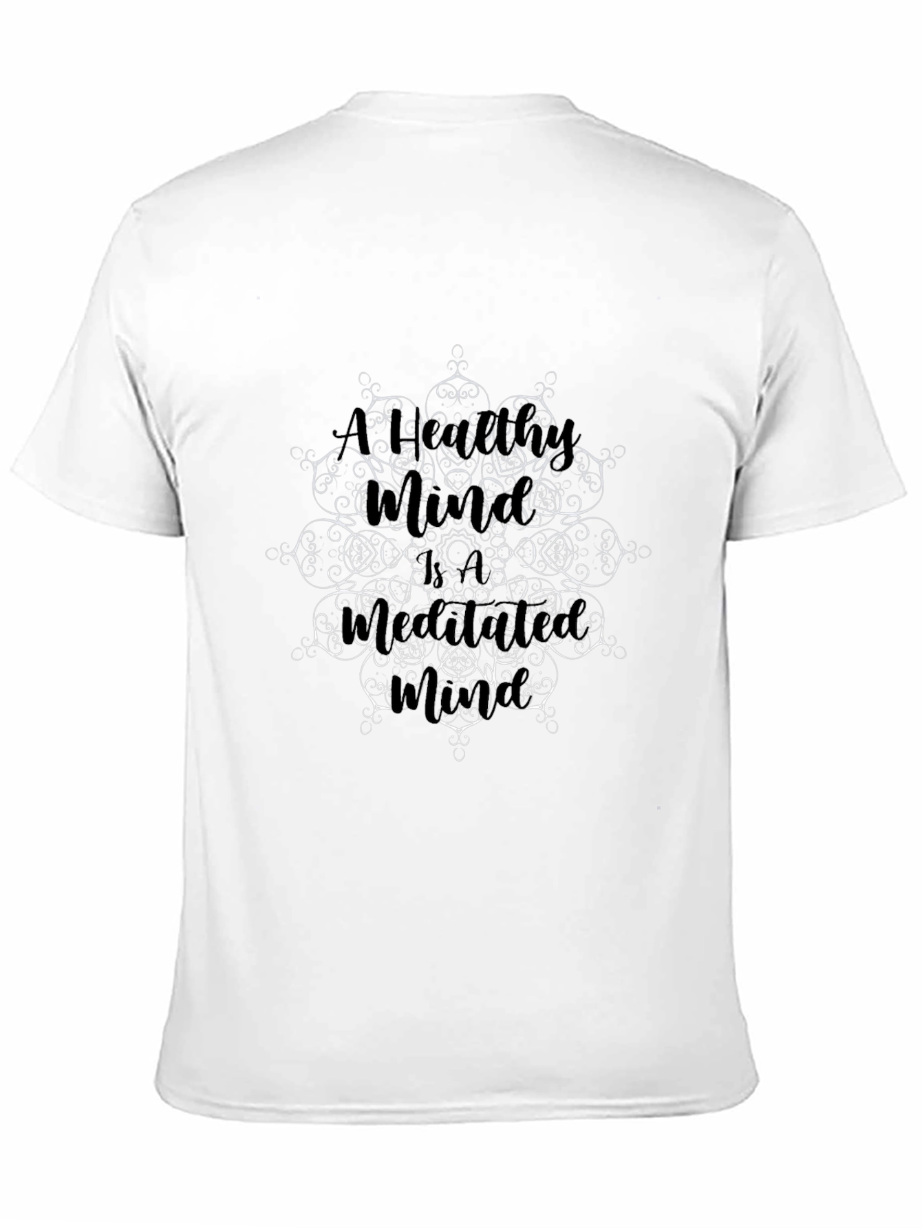 Mandala Art Graphic Black T-Shirt