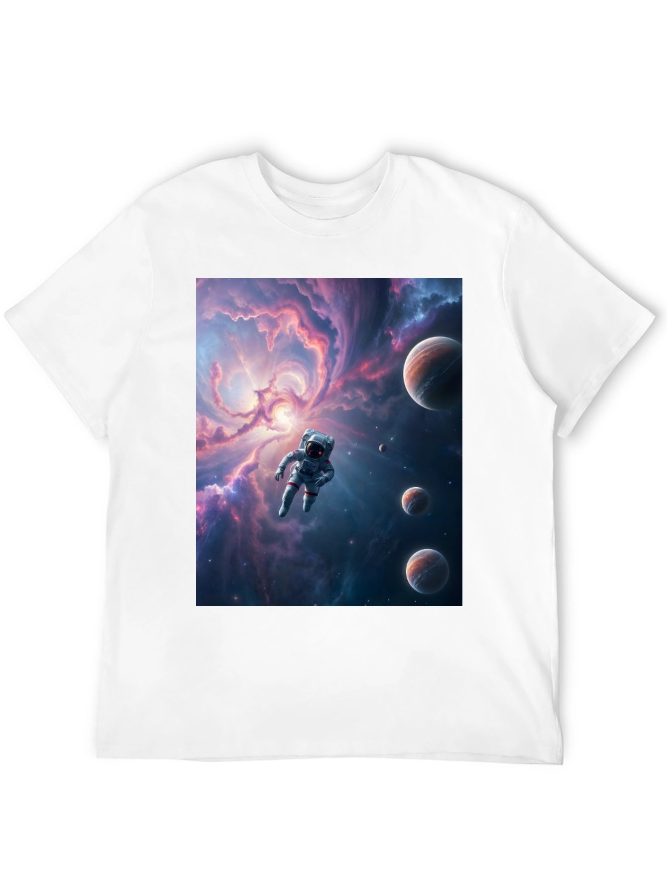 Astronaut Galaxy T-Shirt - Space Traveler Tee