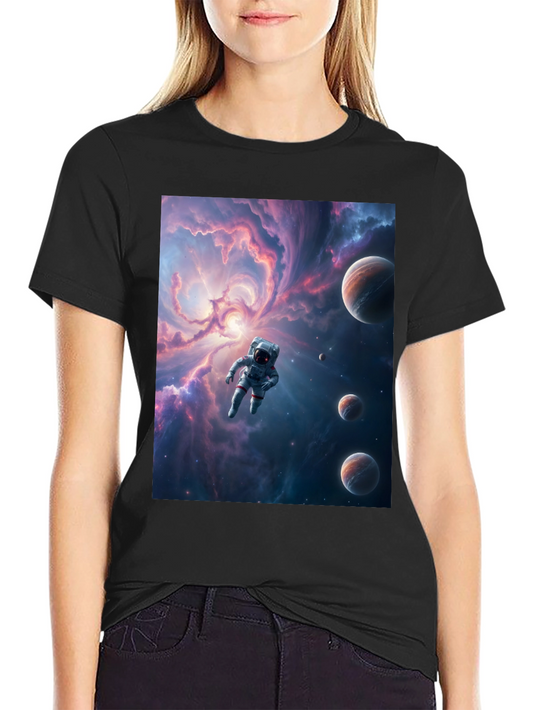 Astronaut Galaxy T-Shirt - Space Traveler Tee