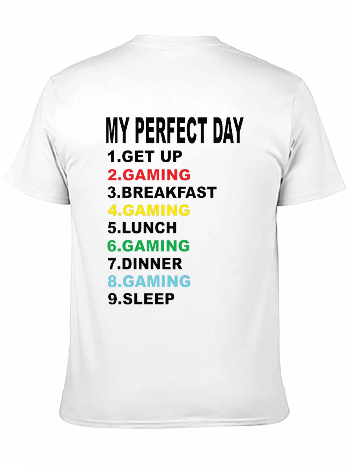 Gamers Perfect Day Graphic Tee - Black