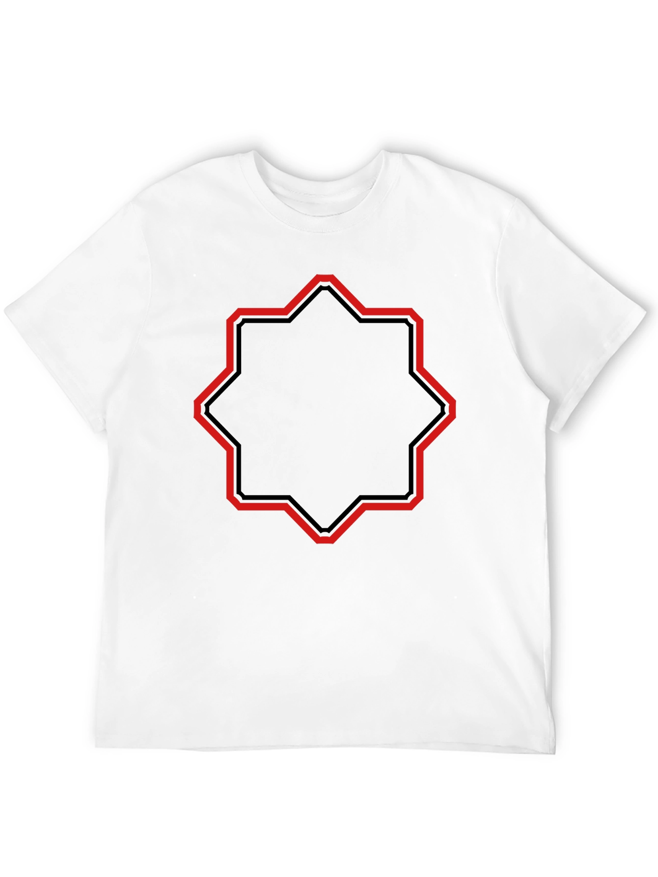 Geometric Star Graphic Tee - Modern Style